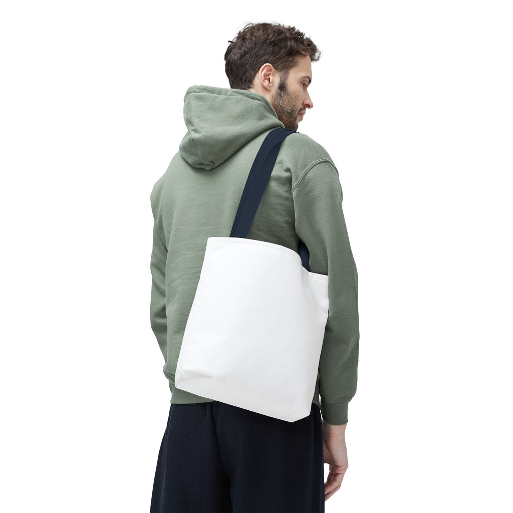 Custom All-Over Print Tote Bag — Blank White Canvas Shoulder Tote