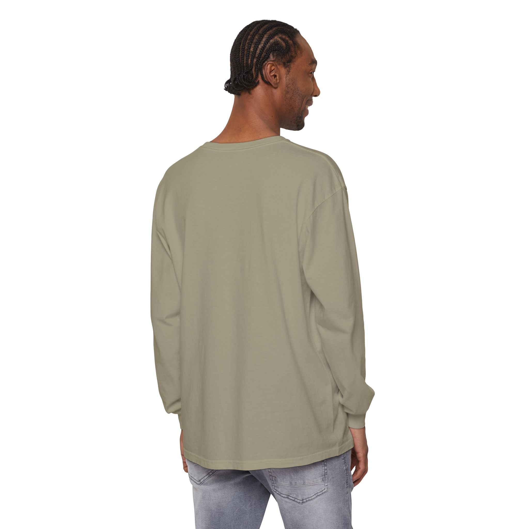 Long Sleeve T-Shirt — Classic White Garment-Dyed Tee