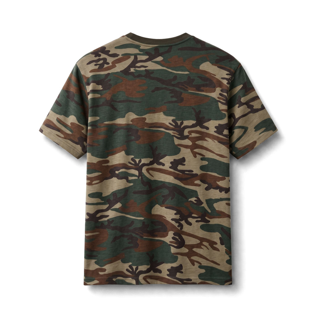 Camo Cotton Tee — Classic Green Woodland Camouflage Short-Sleeve Shirt