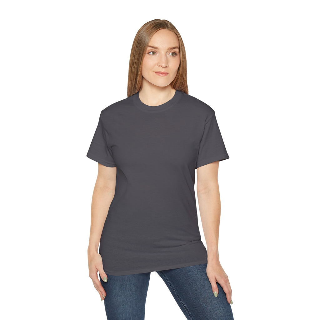 Classic White Cotton Tee - Plain Crewneck Shirt