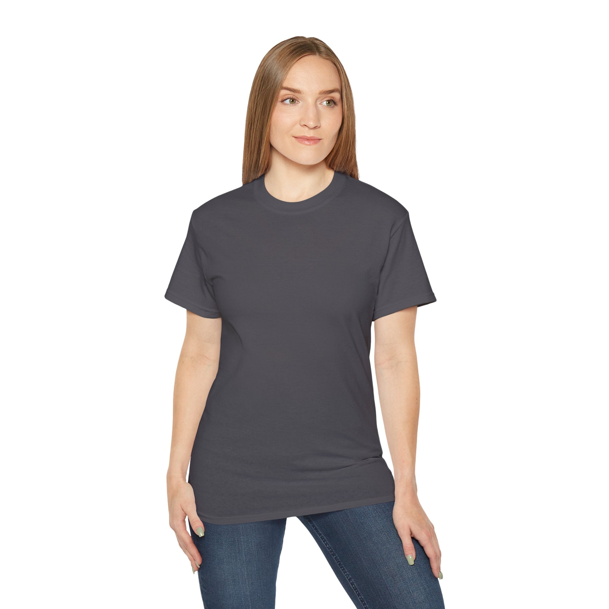 Classic White Cotton Tee - Plain Crewneck Shirt