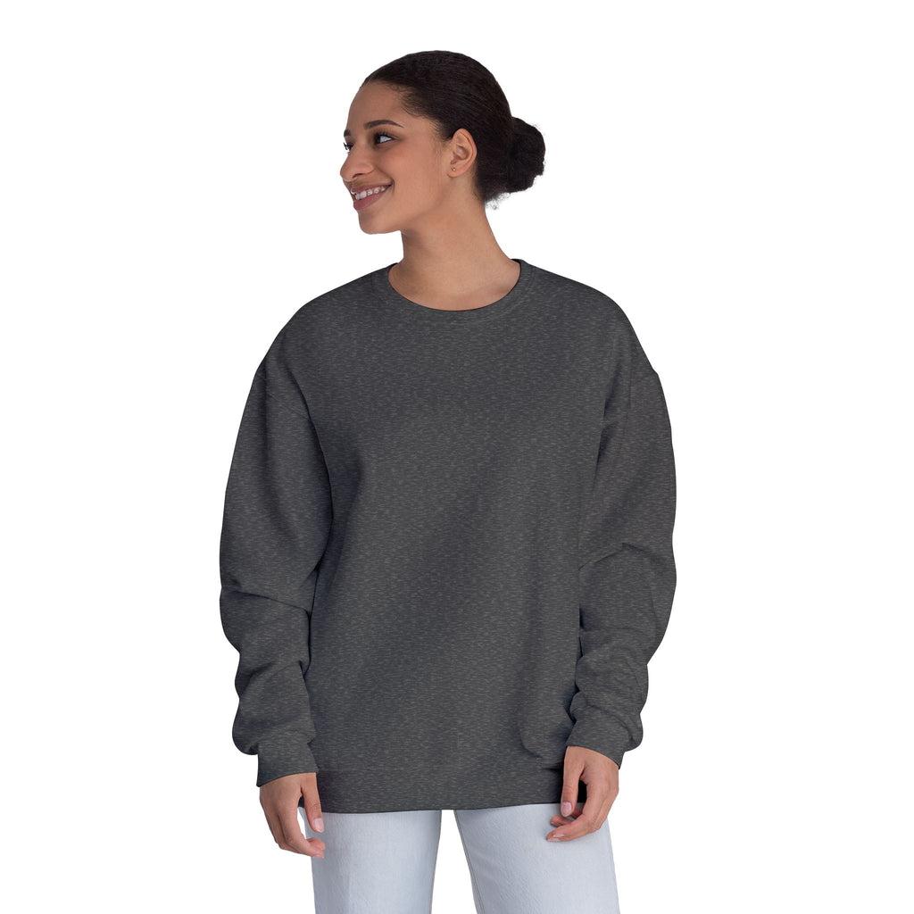 Classic White Crewneck Sweatshirt — Unisex Pullover
