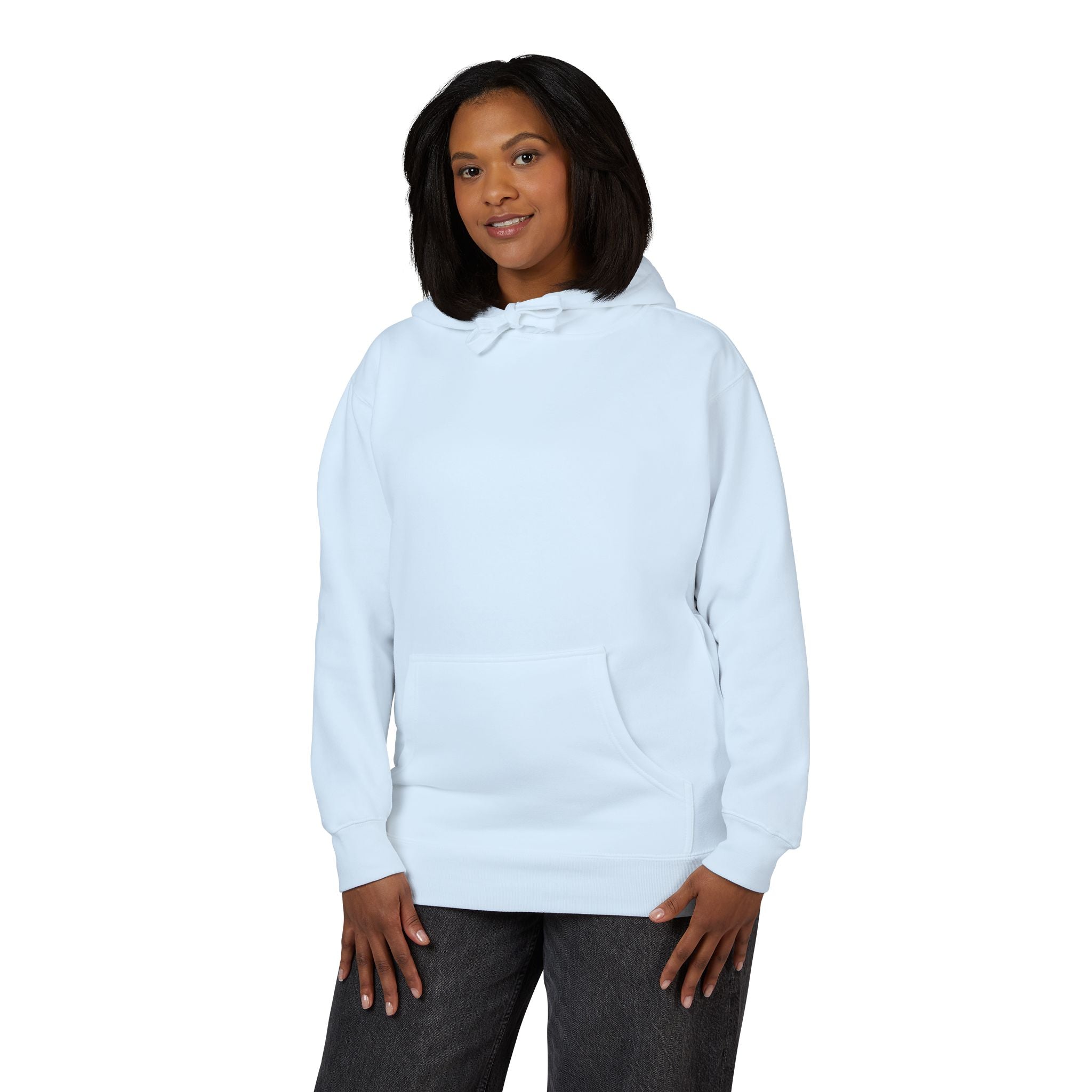 White Fleece Hoodie – Minimal Classic Pullover Hooded Sweatshirt
