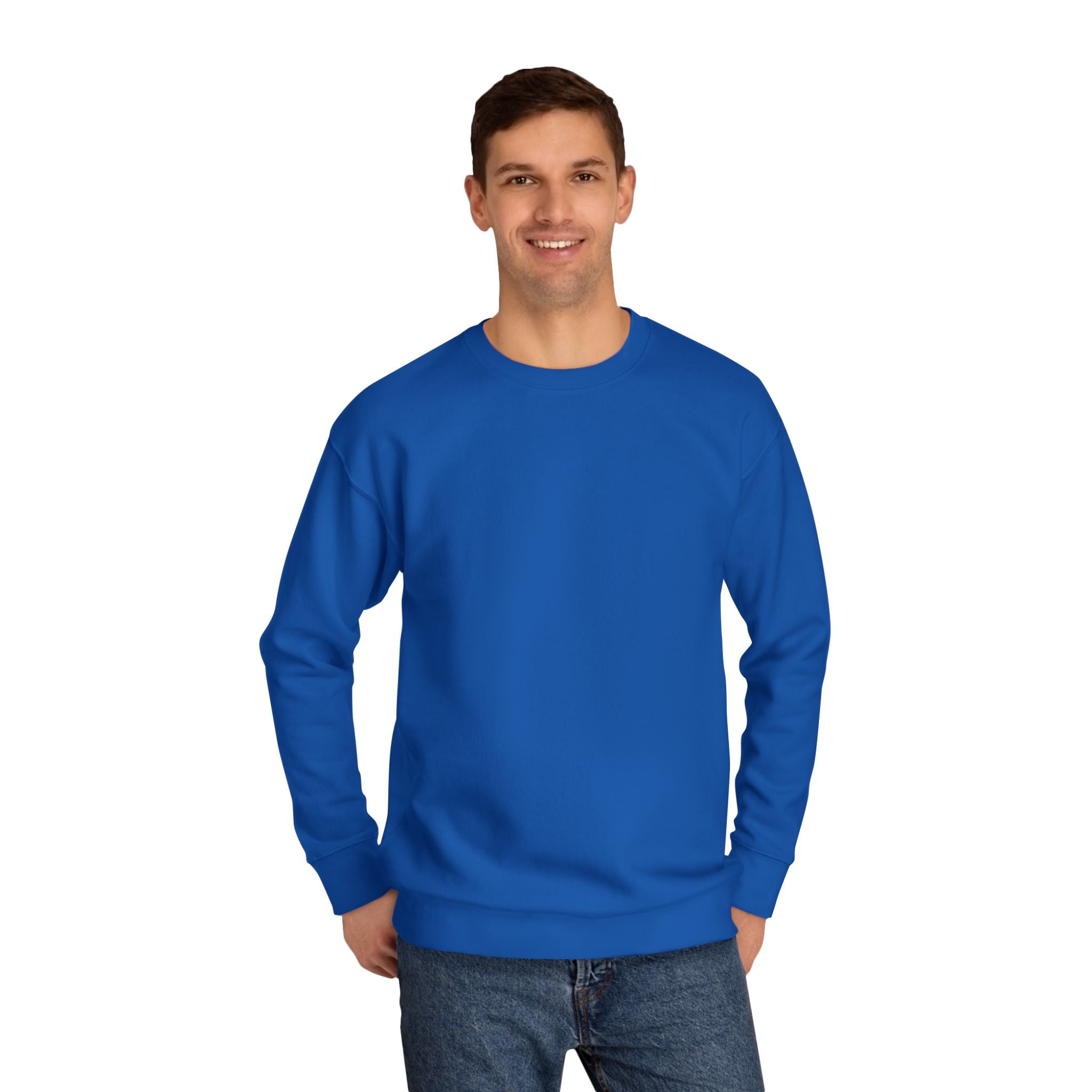 Crewneck Sweatshirt – Classic Coral Crew Sweatshirt, Cozy Everyday Pullover