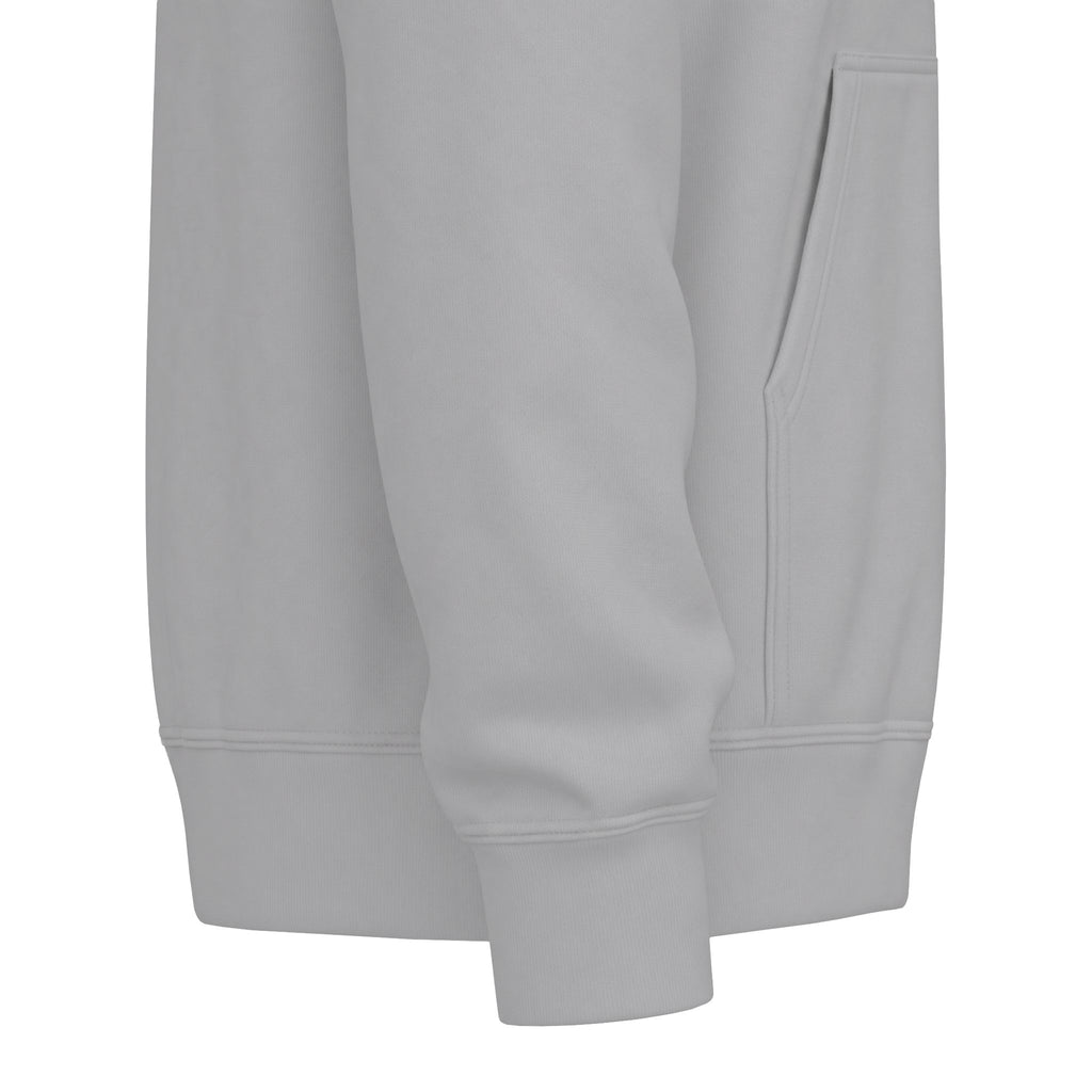 Classic White Fleece Hoodie – Soft Midweight Pullover