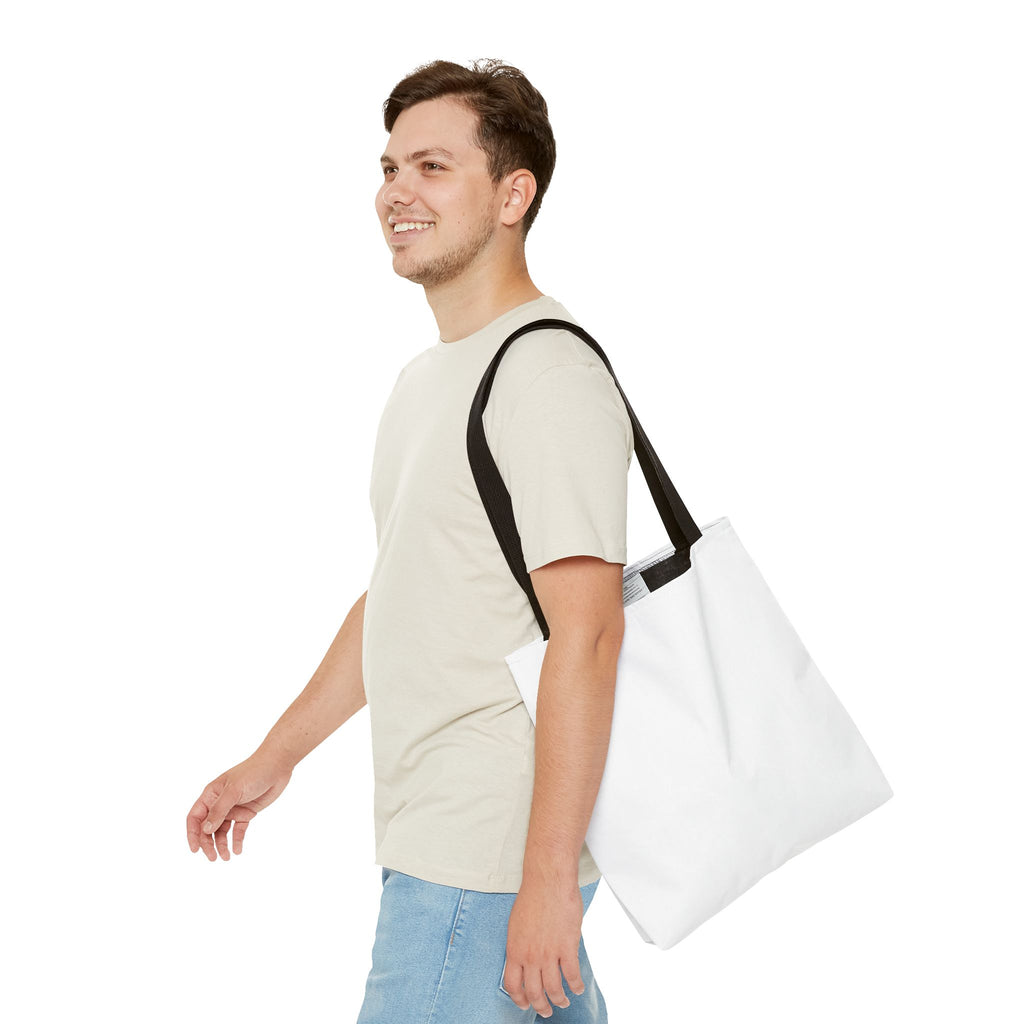 Custom All-Over Print Tote Bag — Blank White Canvas Shoulder Tote