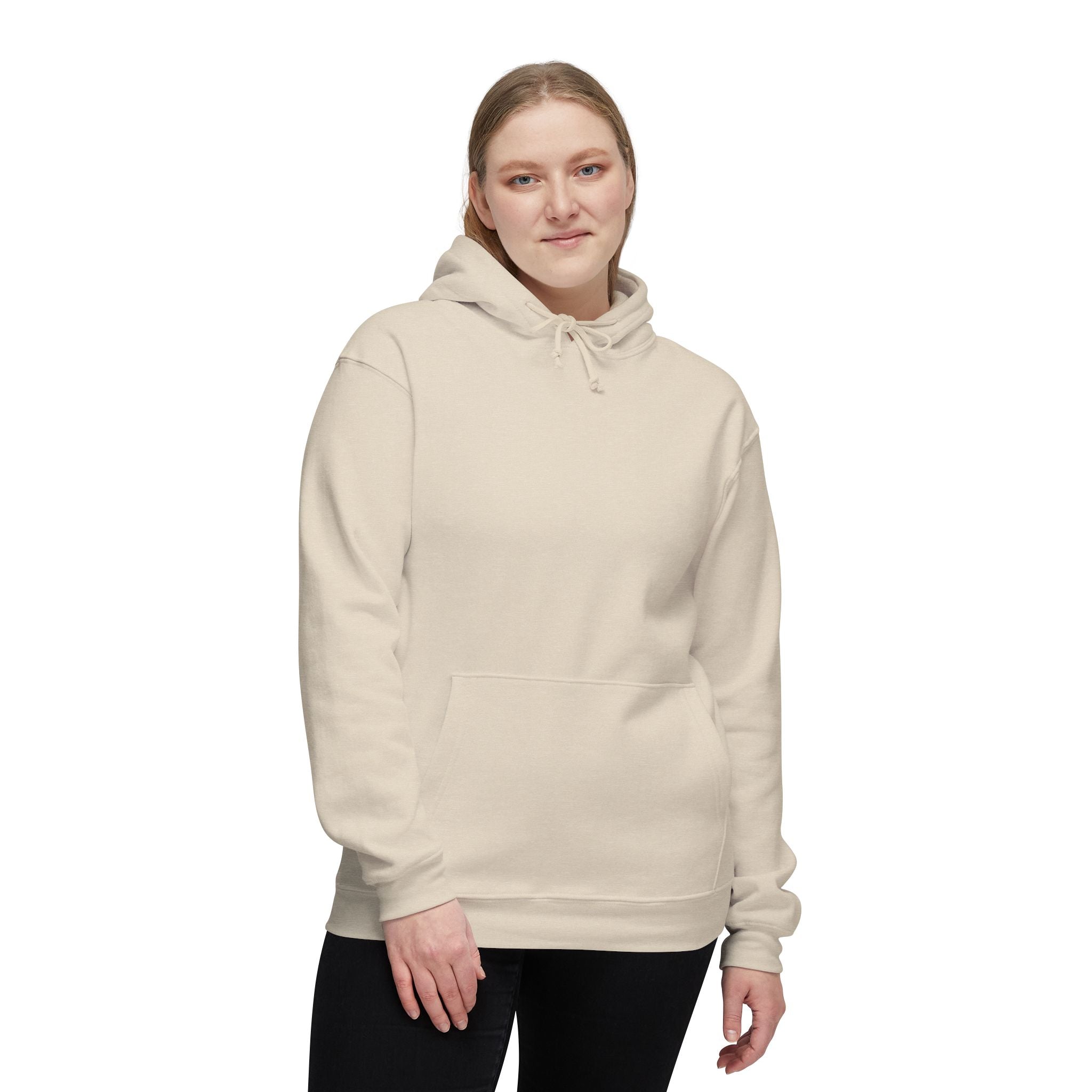 Classic White Hoodie — Made in USA Unisex Hooded Sweatshirt
