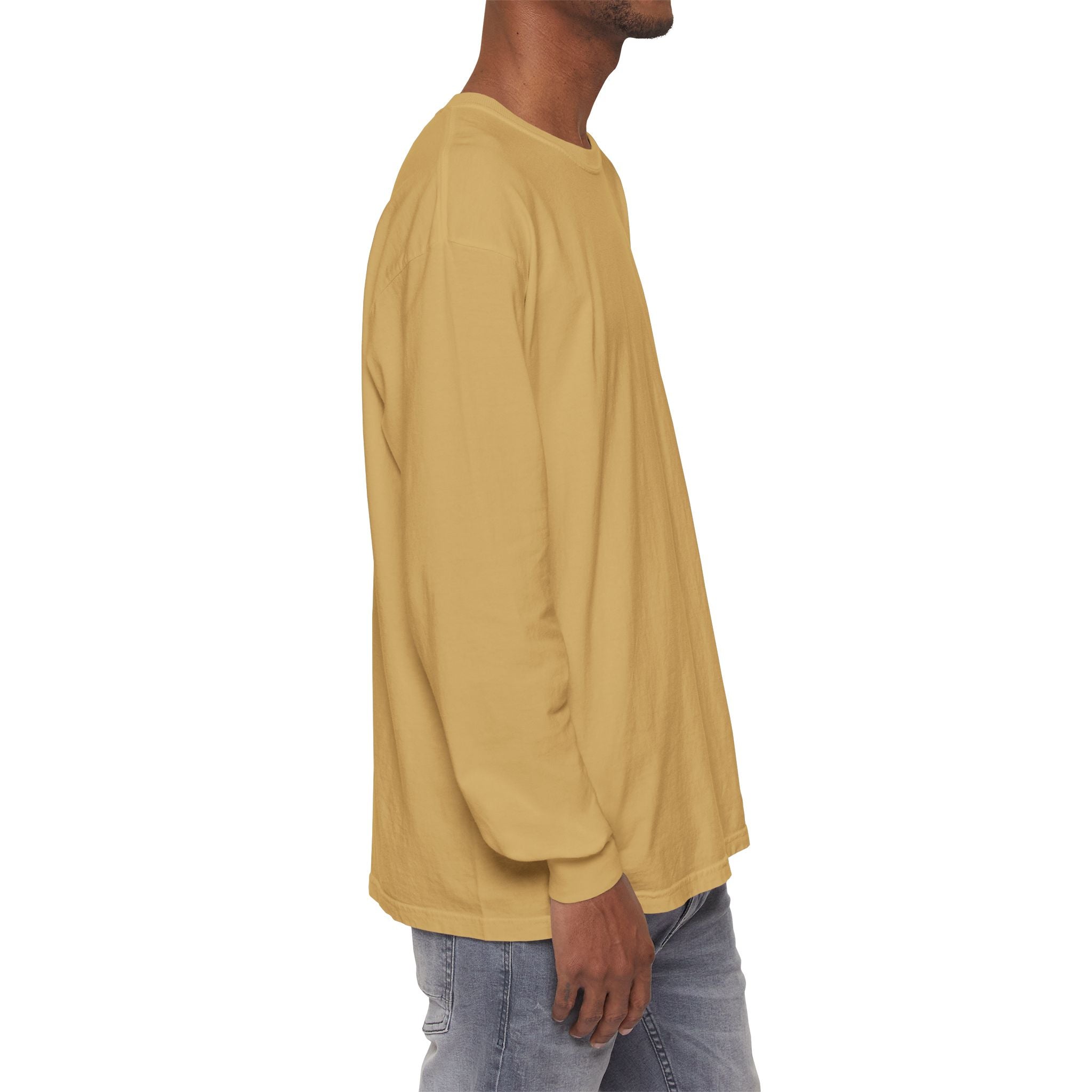 Long Sleeve T-Shirt — Classic White Garment-Dyed Tee