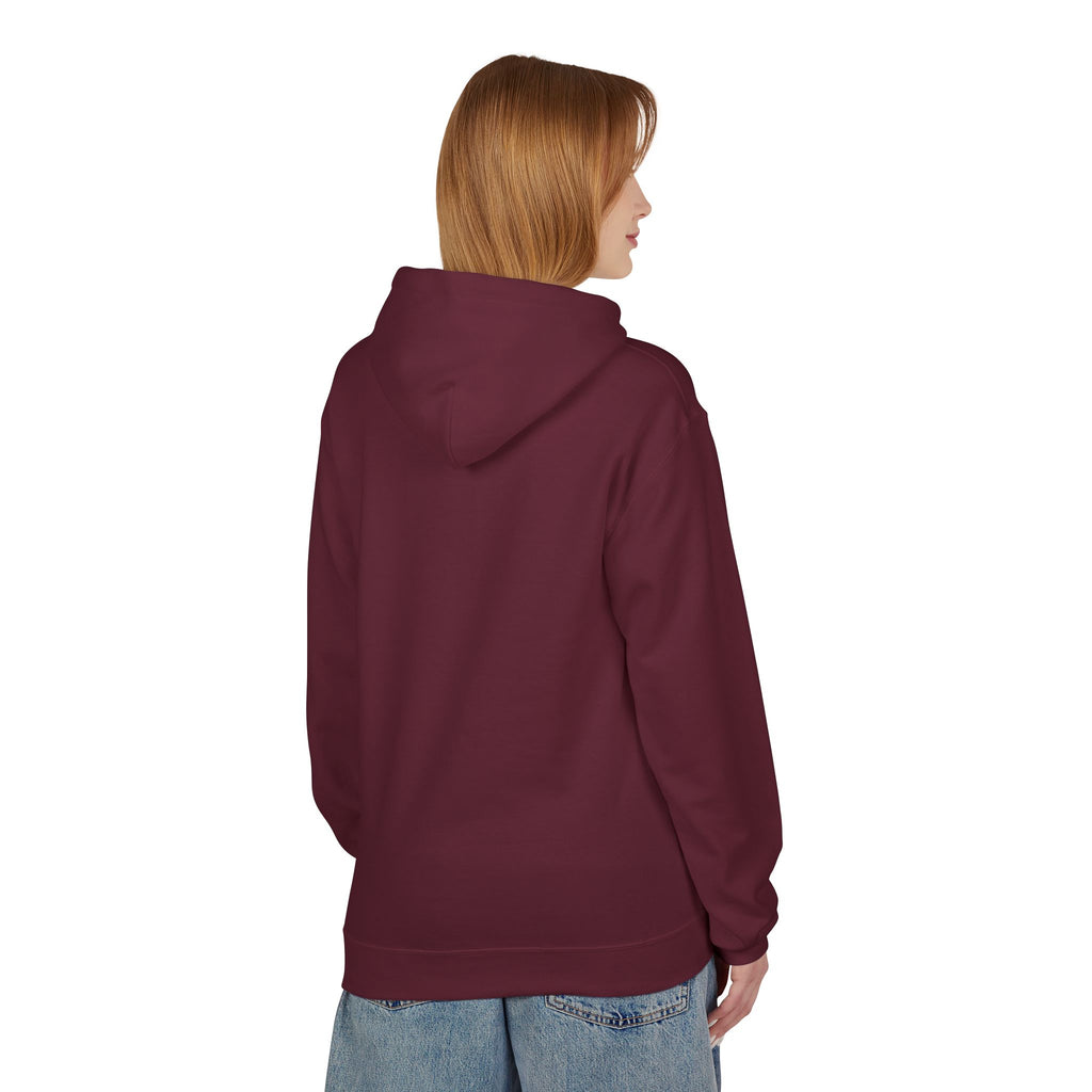 Classic White Fleece Hoodie – Soft Midweight Pullover
