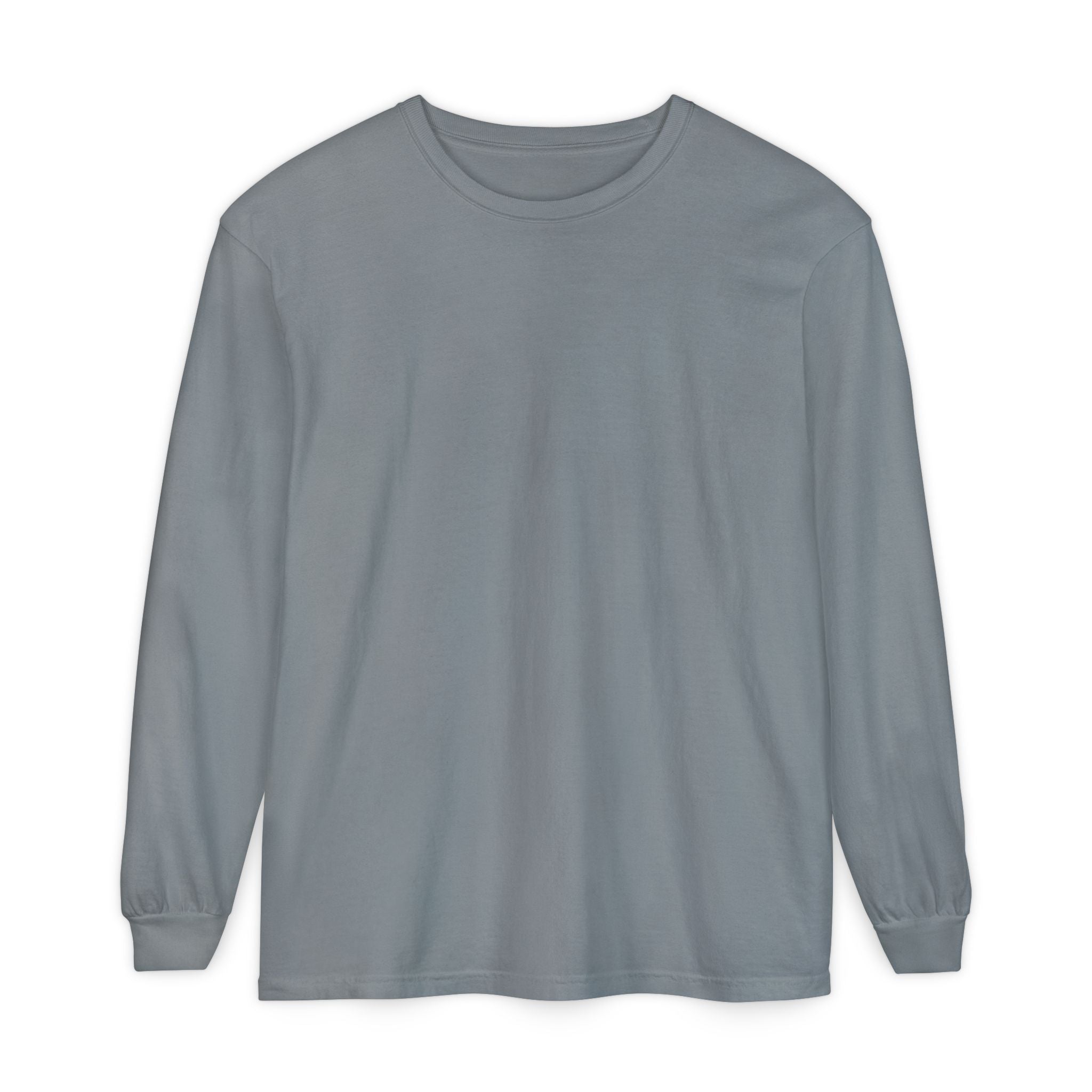 Long Sleeve T-Shirt — Classic White Garment-Dyed Tee