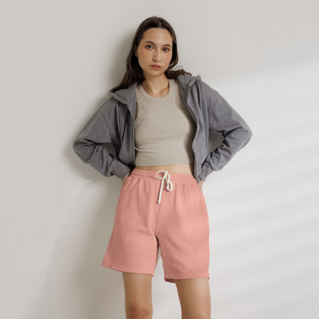 Lightweight Garment-Dyed Fleece Sweat Shorts