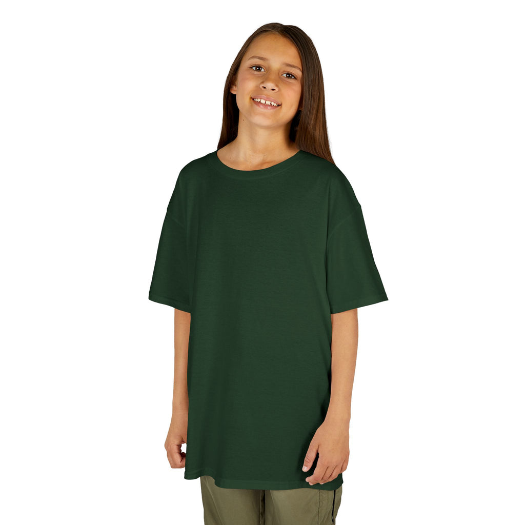Kids T-Shirt — Plain White Heavy Cotton Tee for Boys & Girls