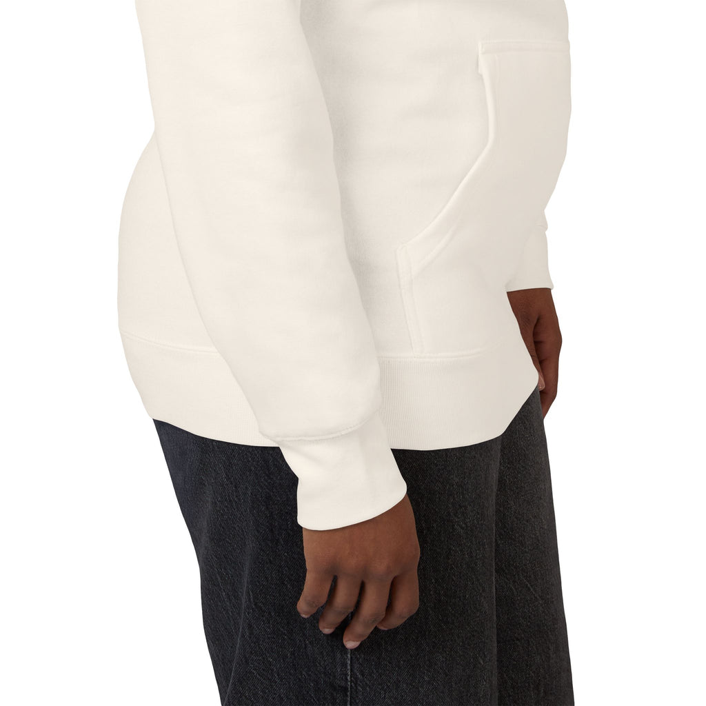 White Fleece Hoodie – Minimal Classic Pullover Hooded Sweatshirt