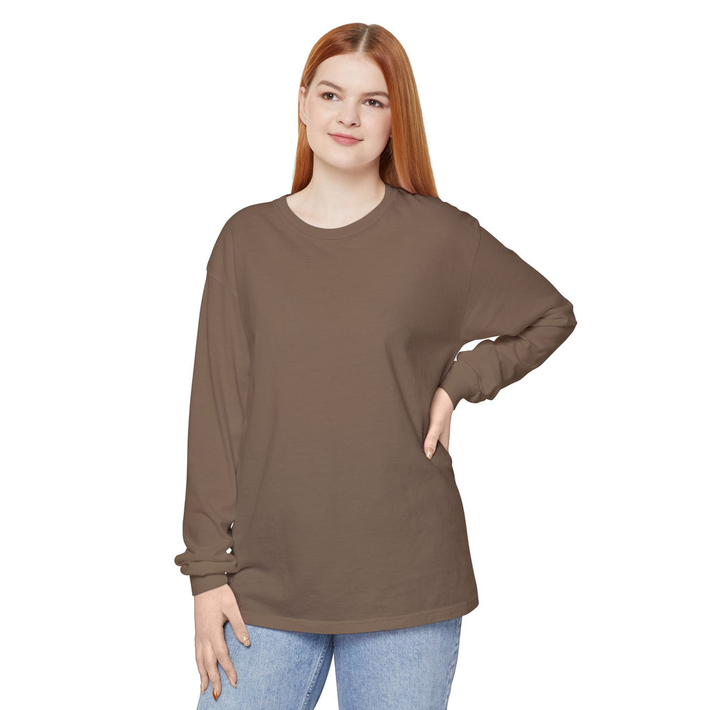 Long Sleeve T-Shirt — Classic White Garment-Dyed Tee