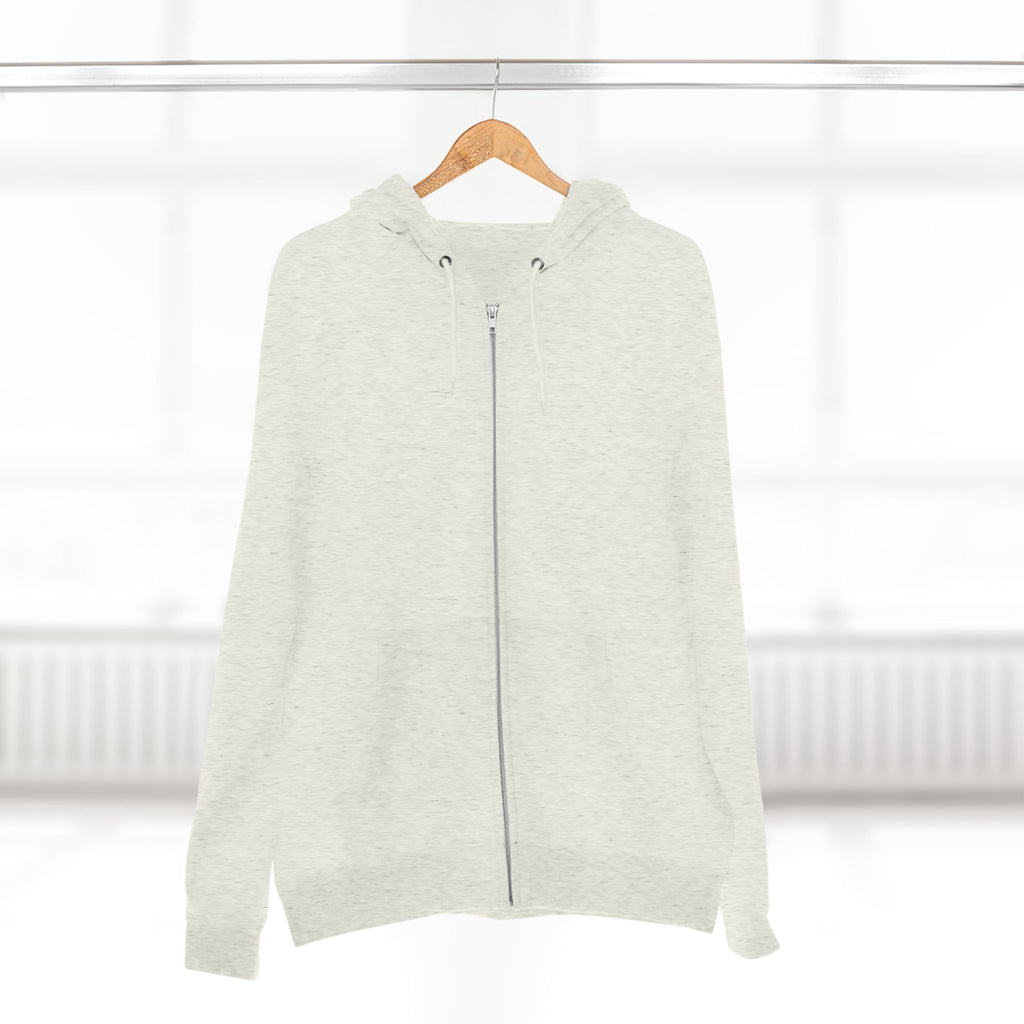 Classic White Zip Hoodie - Plain Full-Zip Hooded Sweatshirt