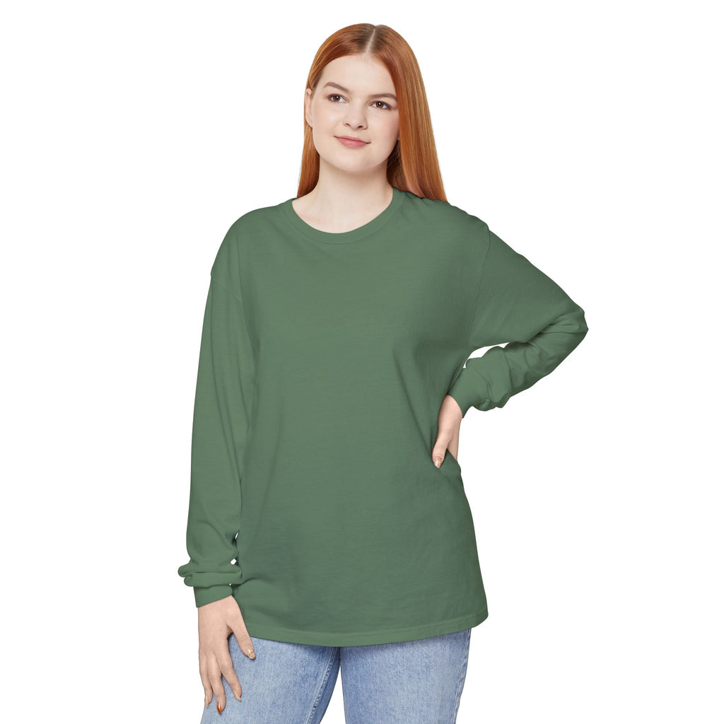 Long Sleeve T-Shirt — Classic White Garment-Dyed Tee