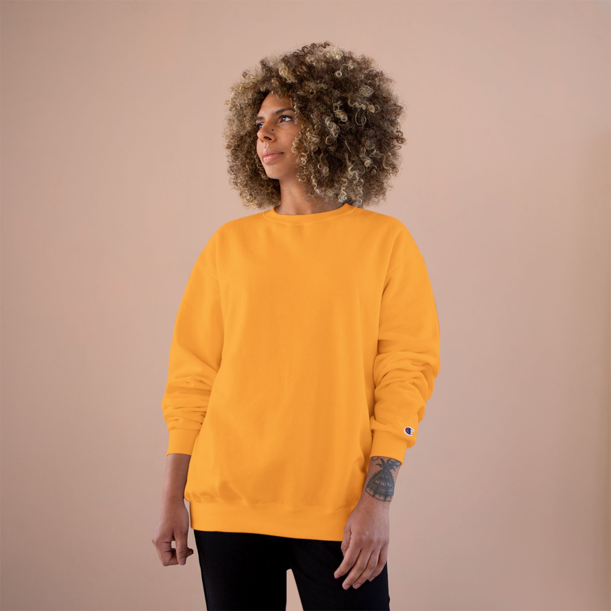 Champion Sweatshirt - Classic White Crewneck Sweatshirt