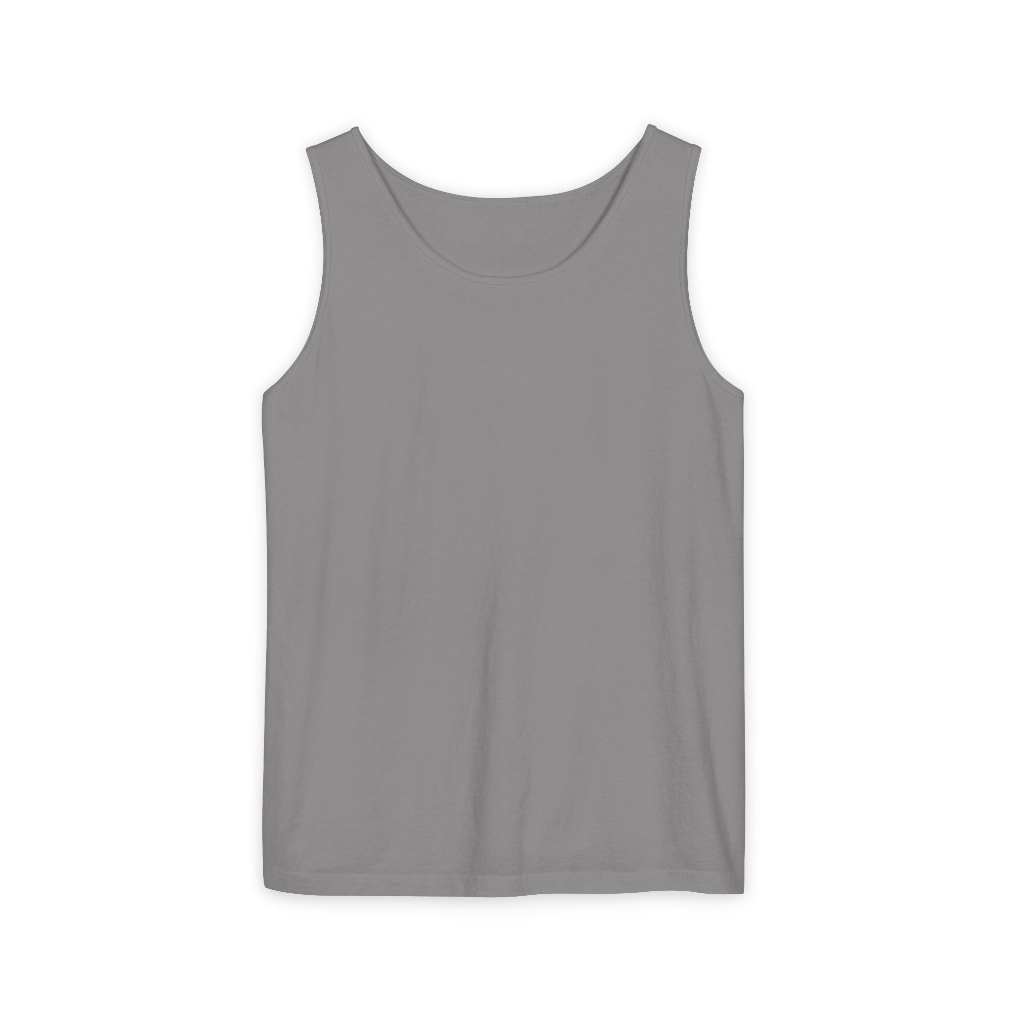 Plain White Tank Top — Lightweight Unisex Garment-Dyed Sleeveless Tee