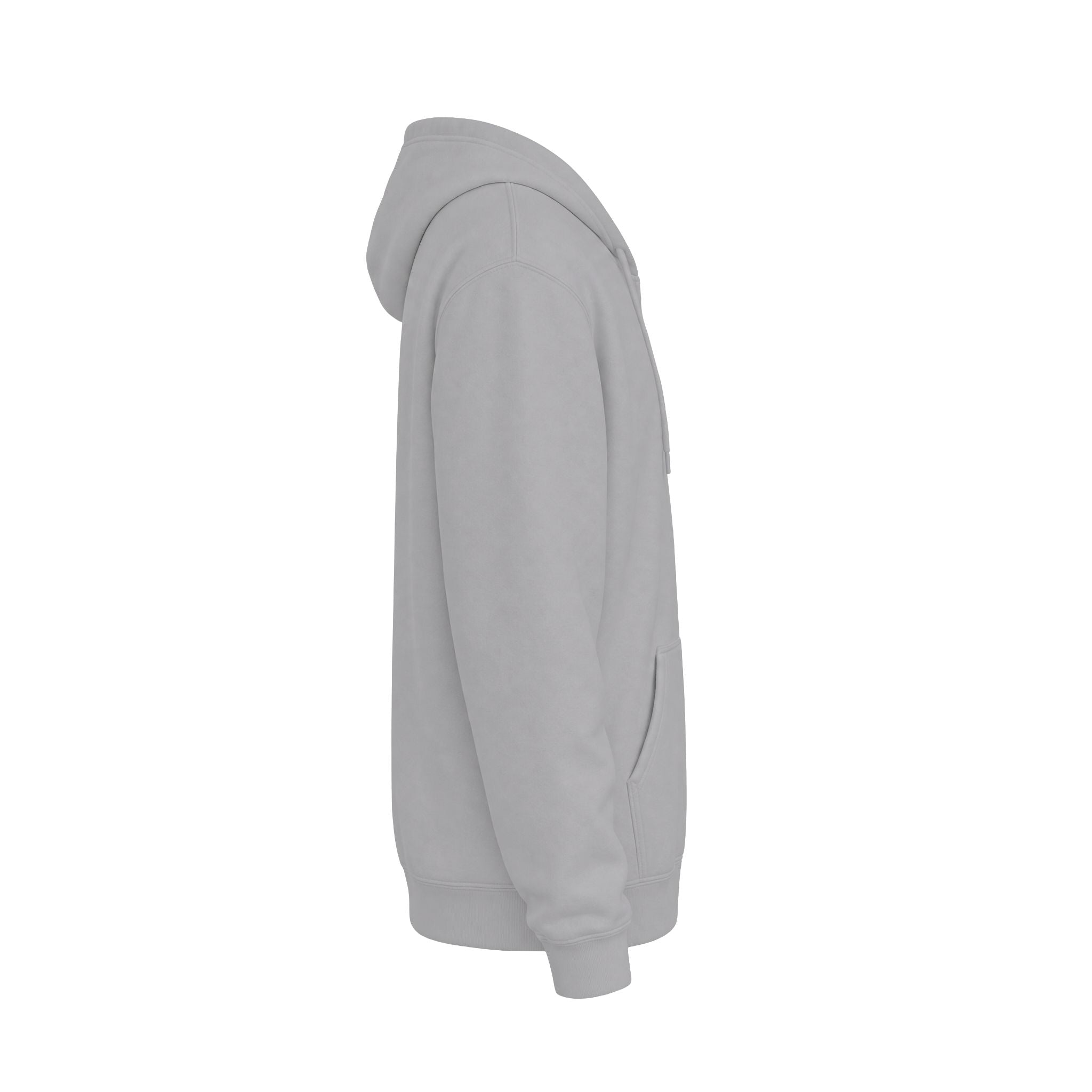 Classic White Fleece Hoodie – Soft Midweight Pullover