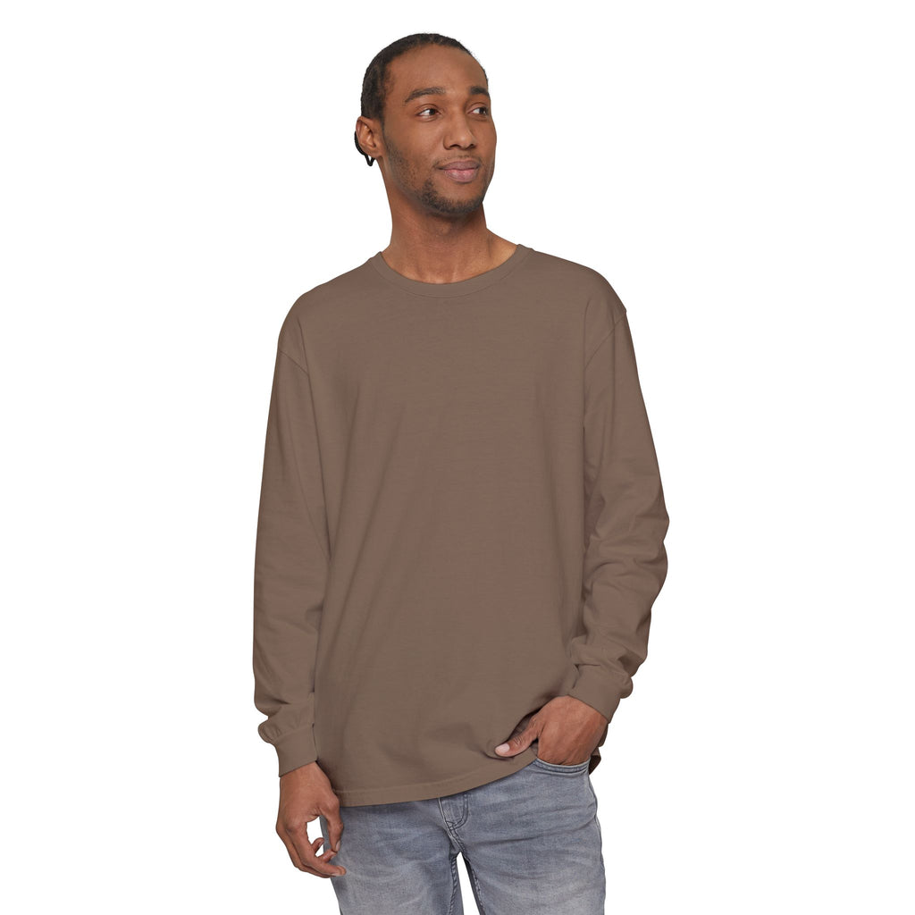 Long Sleeve T-Shirt — Classic White Garment-Dyed Tee