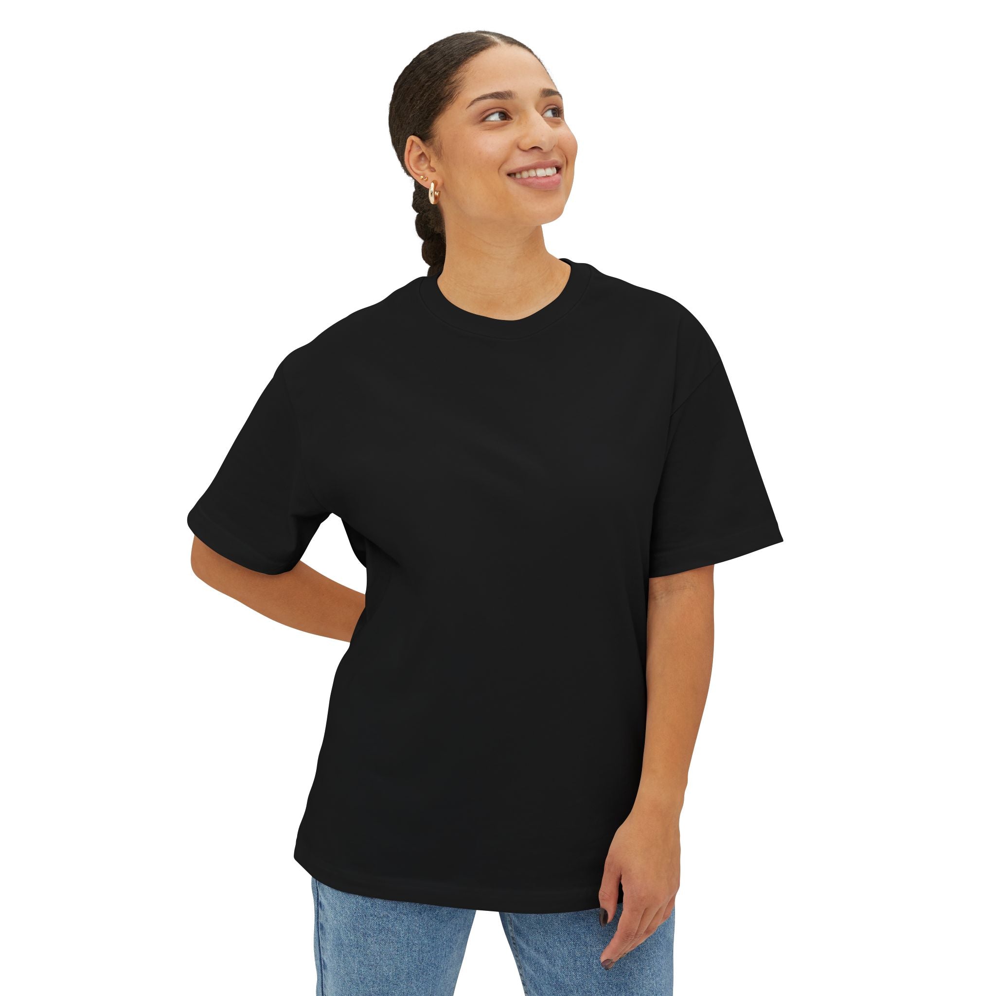 Oversized Boxy Tee — Minimal White Crewneck T-Shirt