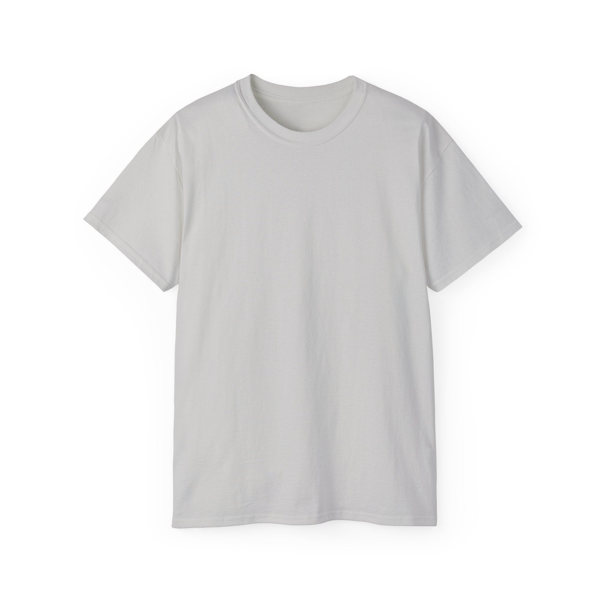 Classic White Cotton Tee - Plain Crewneck Shirt