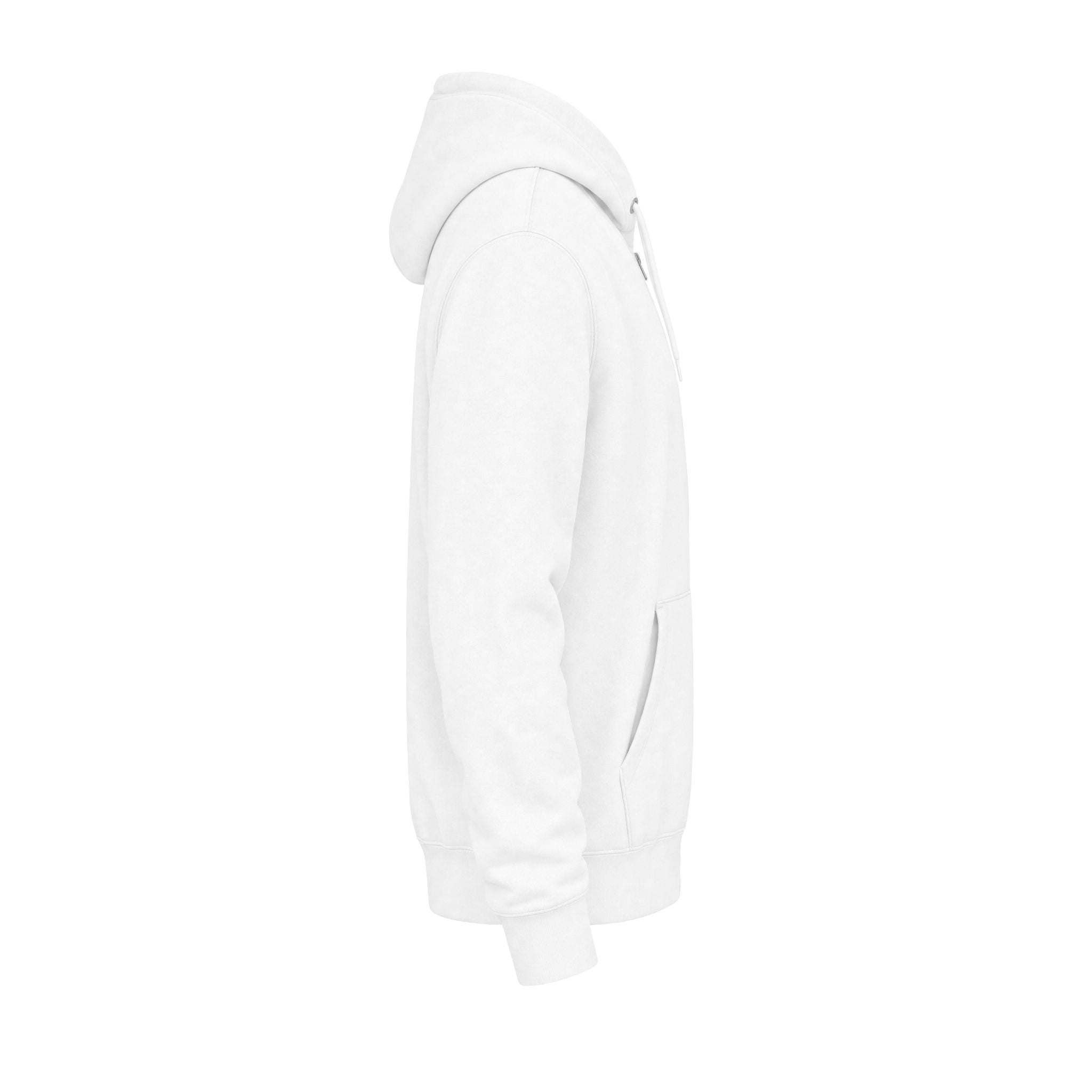 Classic White Zip Hoodie - Plain Full-Zip Hooded Sweatshirt