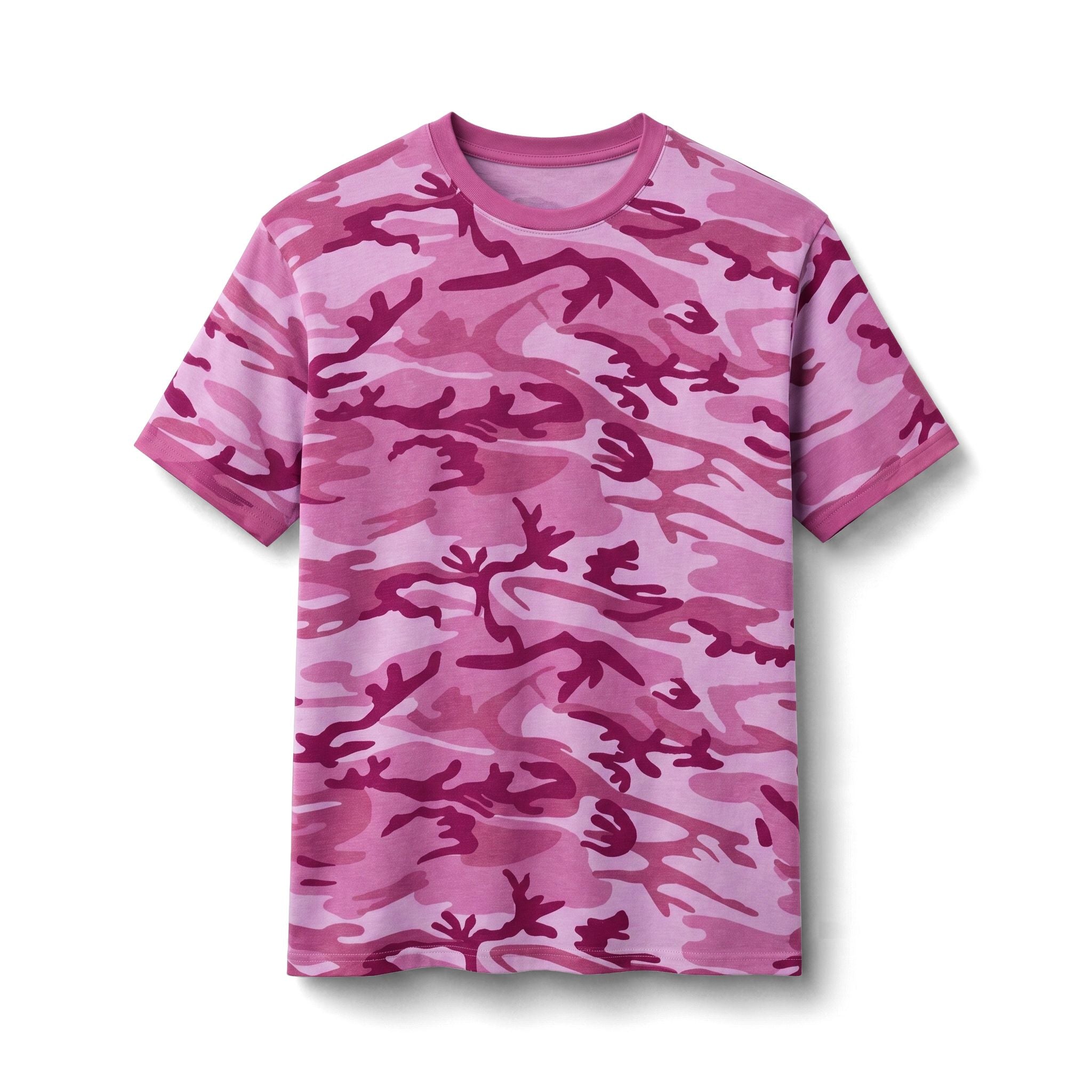 Camo Cotton Tee — Classic Green Woodland Camouflage Short-Sleeve Shirt