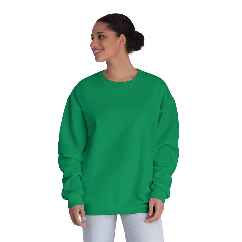 Classic White Crewneck Sweatshirt — Unisex Pullover