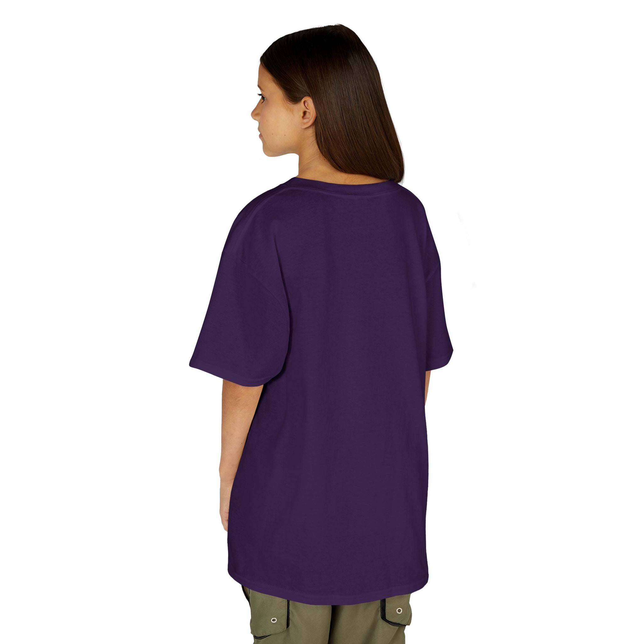 Kids T-Shirt — Plain White Heavy Cotton Tee for Boys & Girls