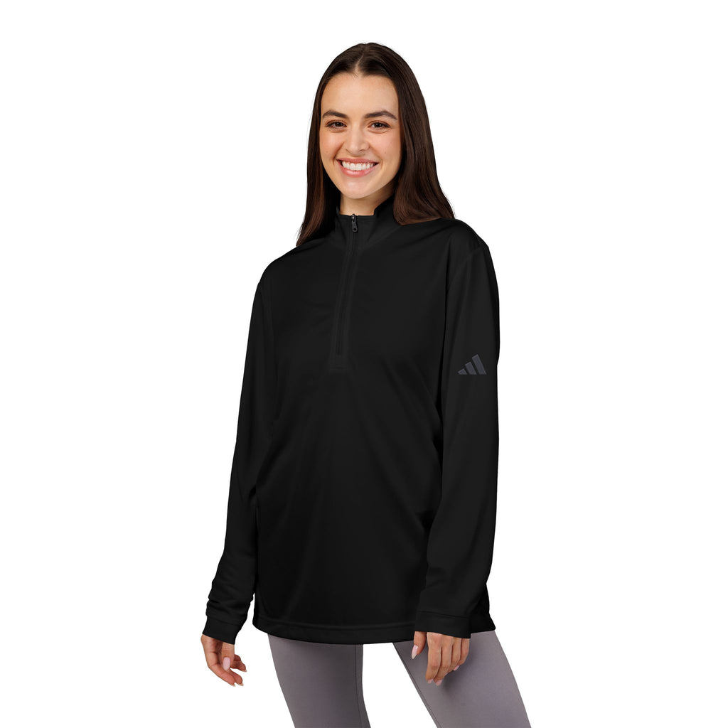 Adidas Quarter-Zip Pullover – Embroidered Performance Top