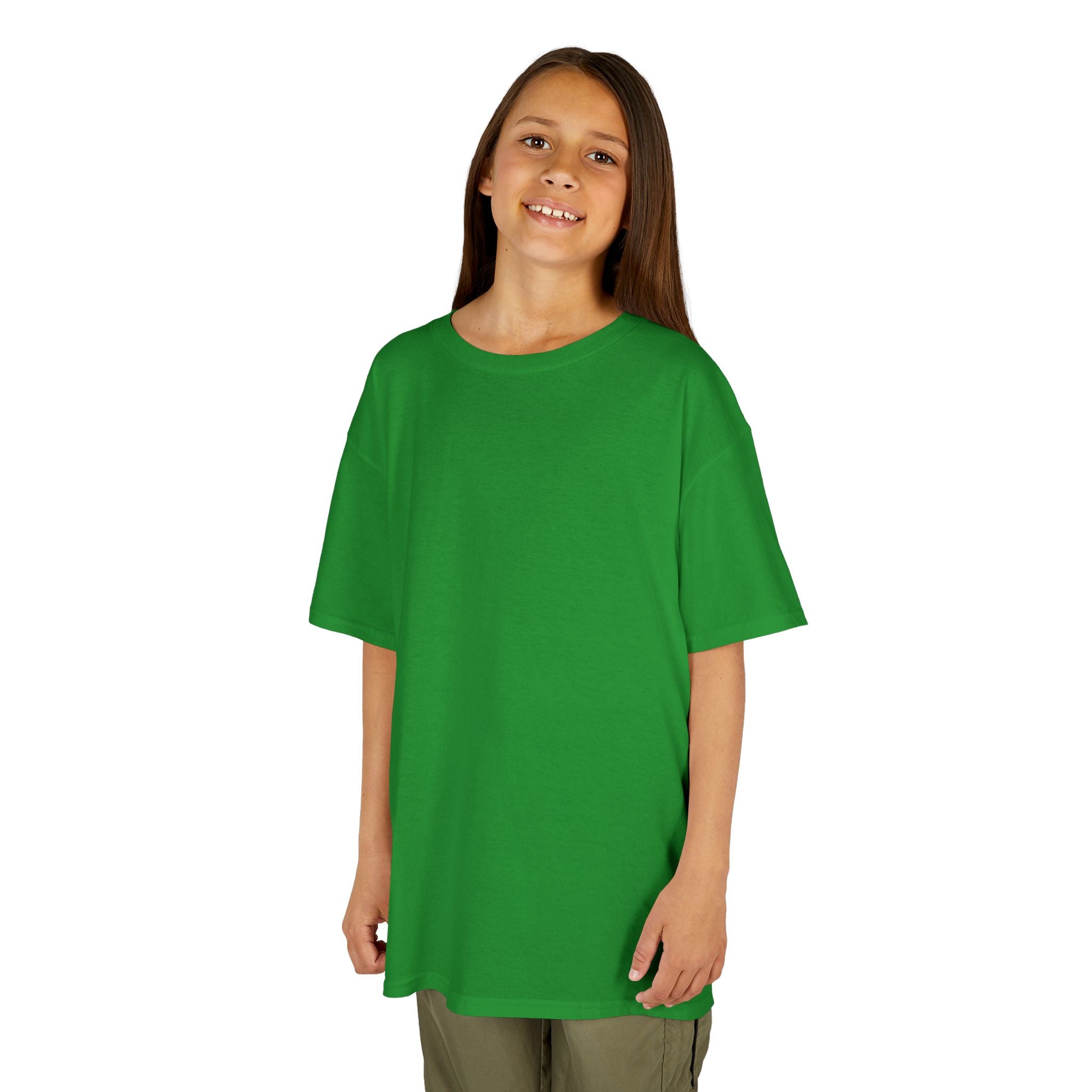 Kids T-Shirt — Plain White Heavy Cotton Tee for Boys & Girls
