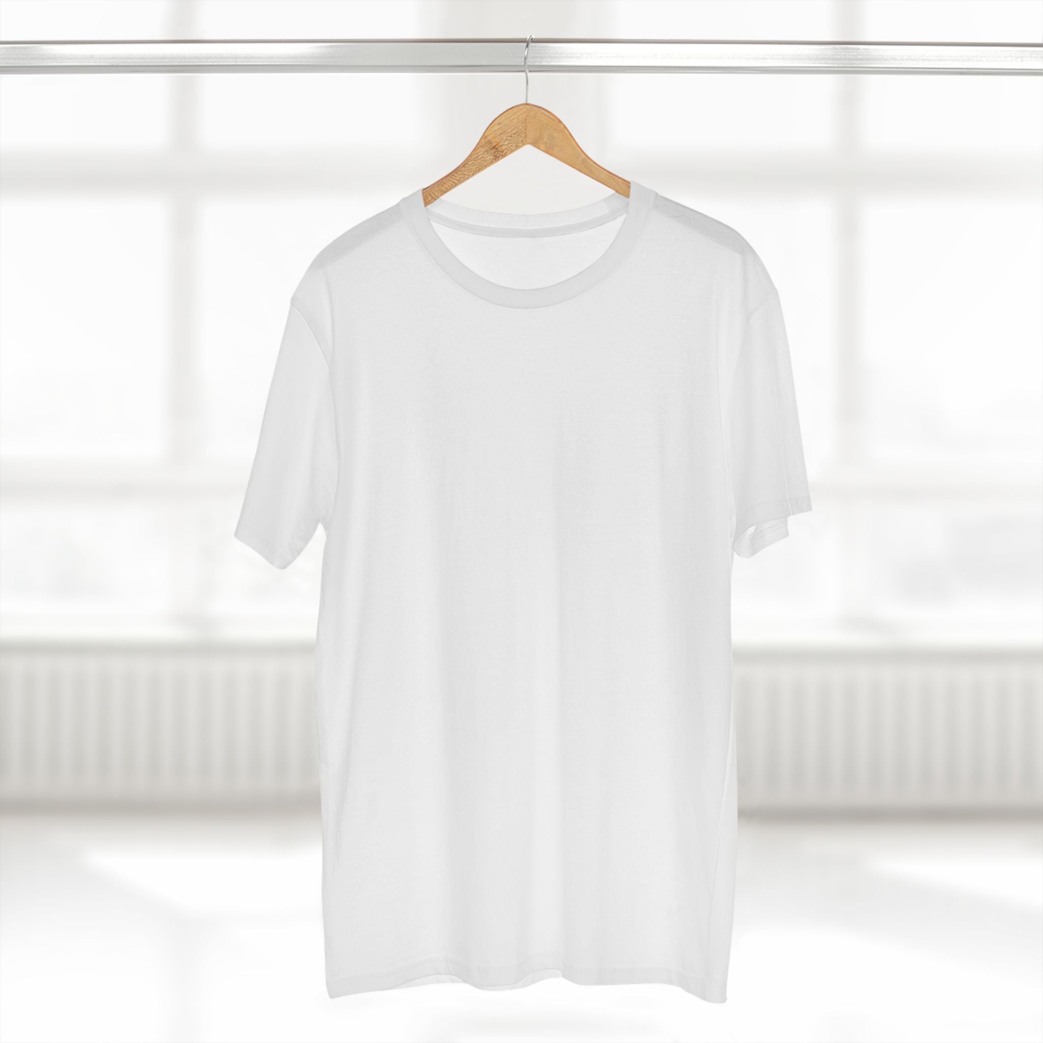 Classic White Tee — Adult Staple Crewneck T-Shirt