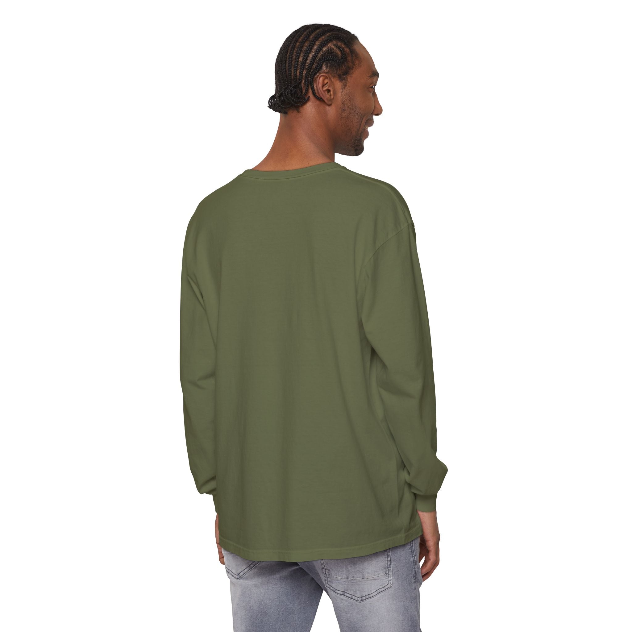 Long Sleeve T-Shirt — Classic White Garment-Dyed Tee
