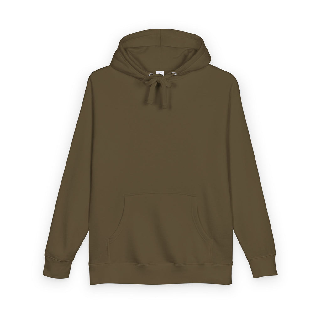 White Fleece Hoodie – Minimal Classic Pullover Hooded Sweatshirt