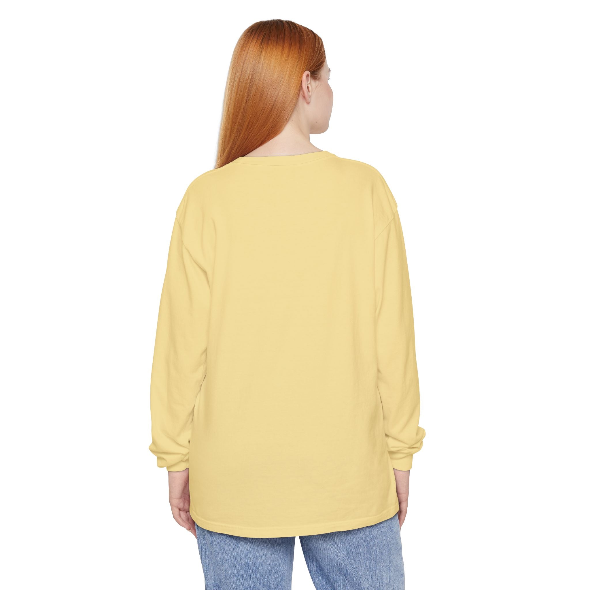 Long Sleeve T-Shirt — Classic White Garment-Dyed Tee
