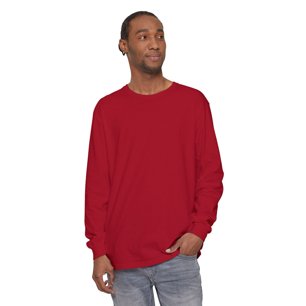 Long Sleeve T-Shirt — Classic White Garment-Dyed Tee