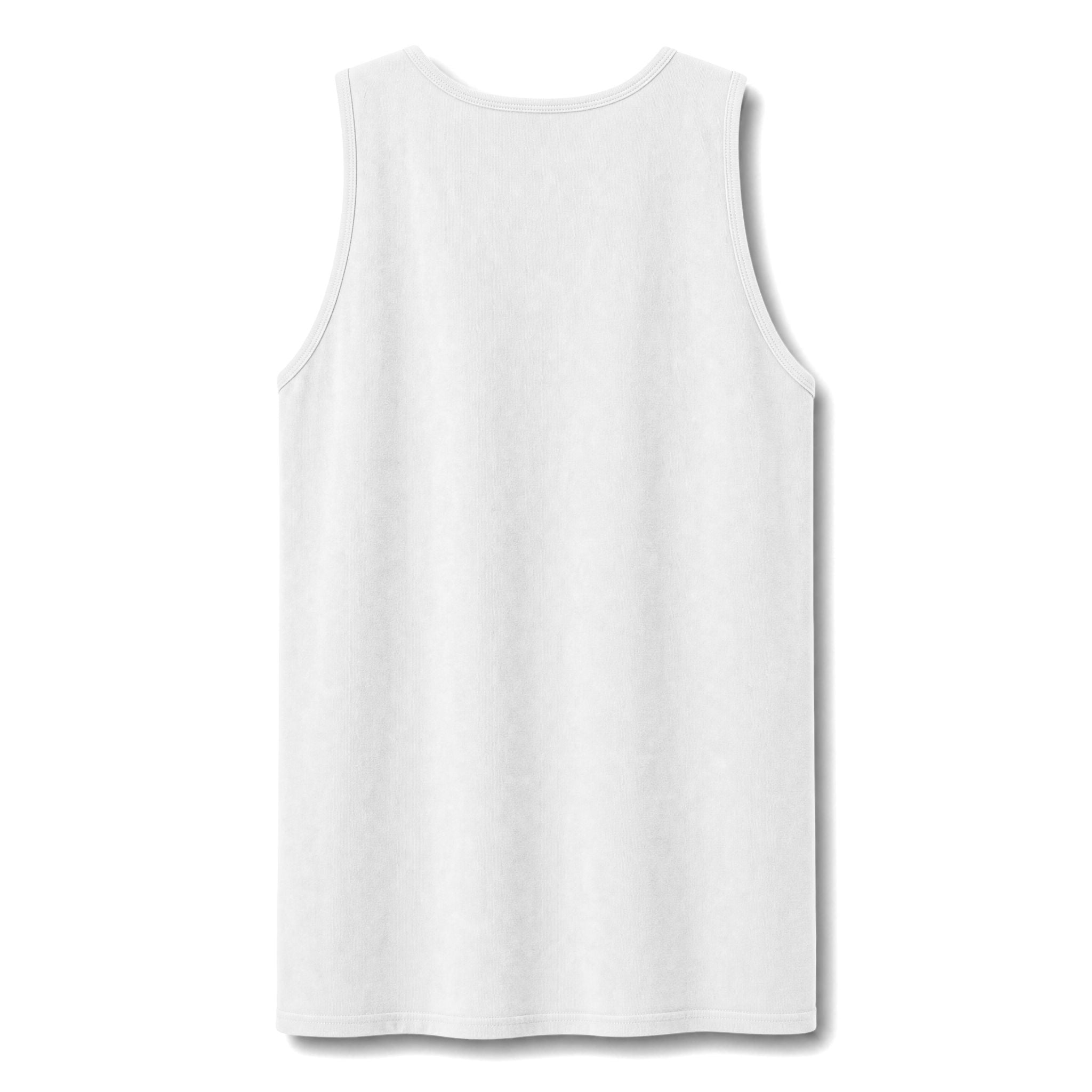 Garment-Dyed Tank Top — Washed Vintage Cotton Sleeveless Tee