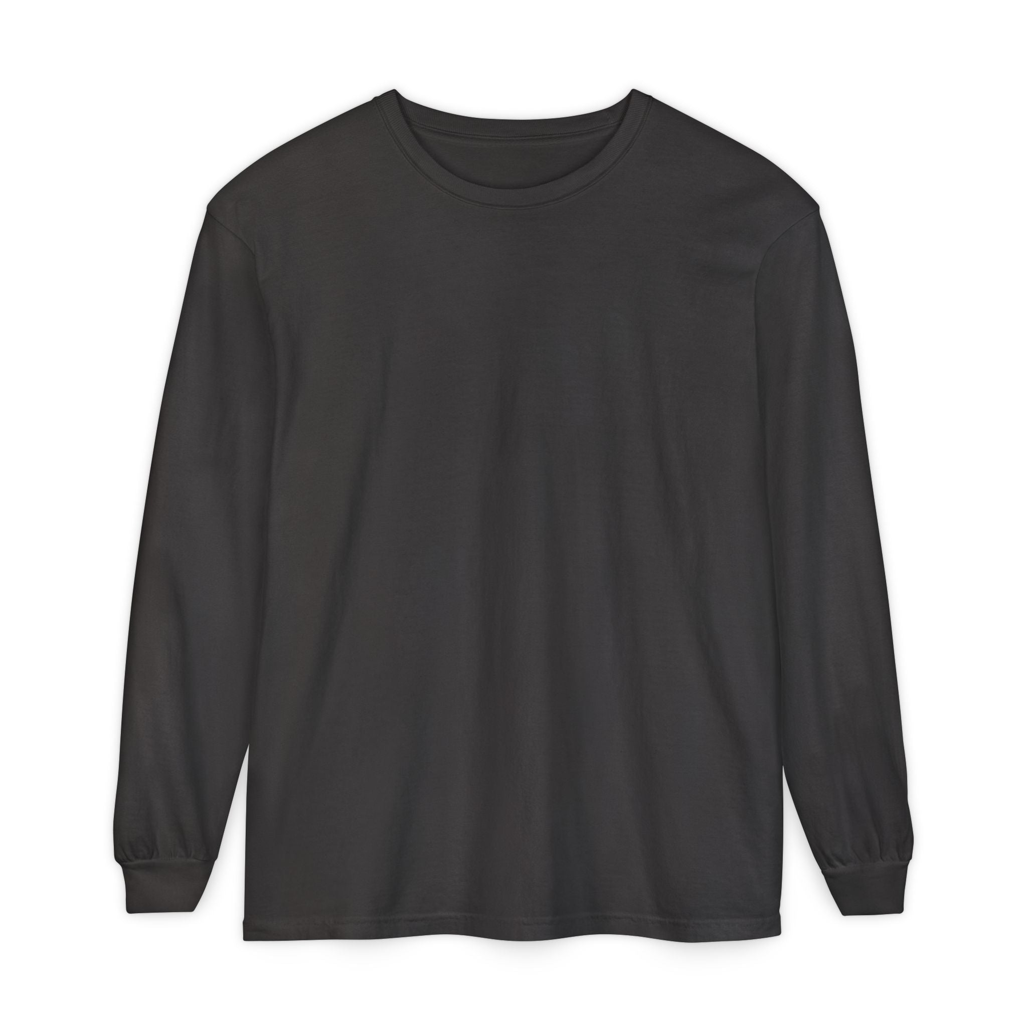 Long Sleeve T-Shirt — Classic White Garment-Dyed Tee