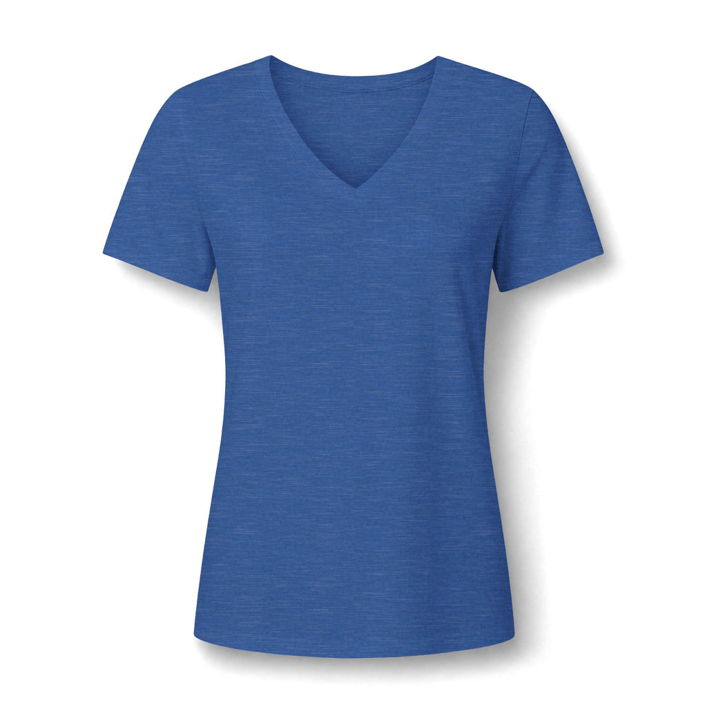 Women's Relaxed Heather CVC V-Neck Tee