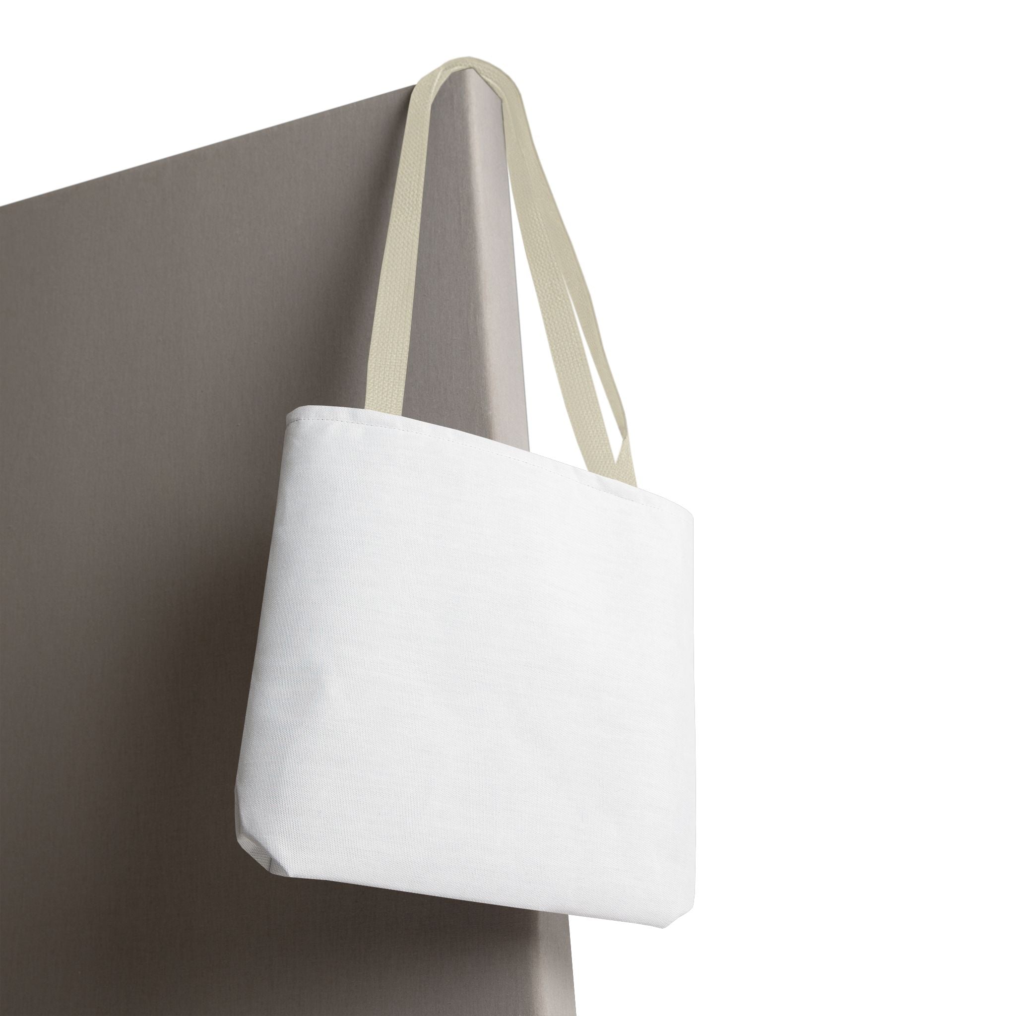 Custom All-Over Print Tote Bag — Blank White Canvas Shoulder Tote