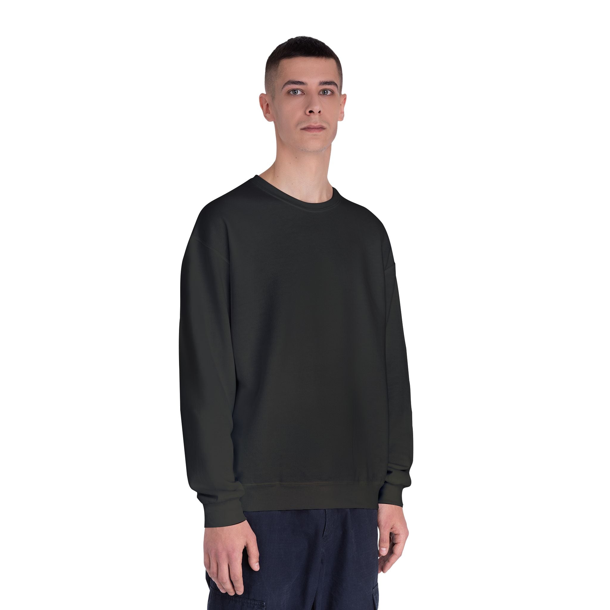 Classic White Crewneck Sweatshirt — Unisex Pullover