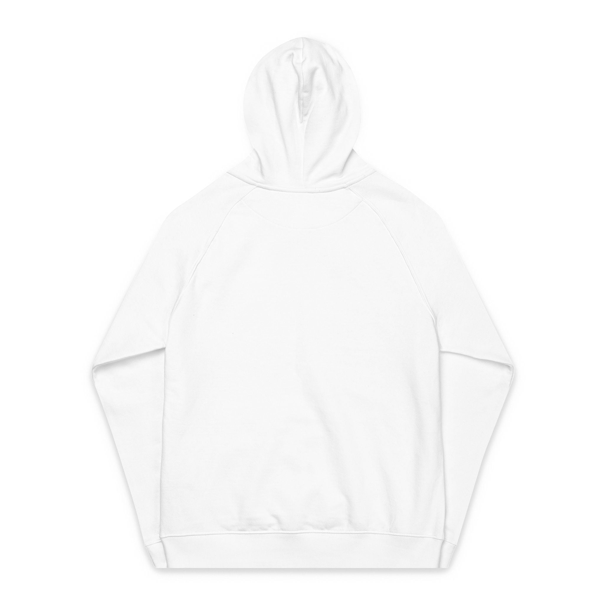 Eco Raglan Hoodie — Embroidered Sustainable Pullover