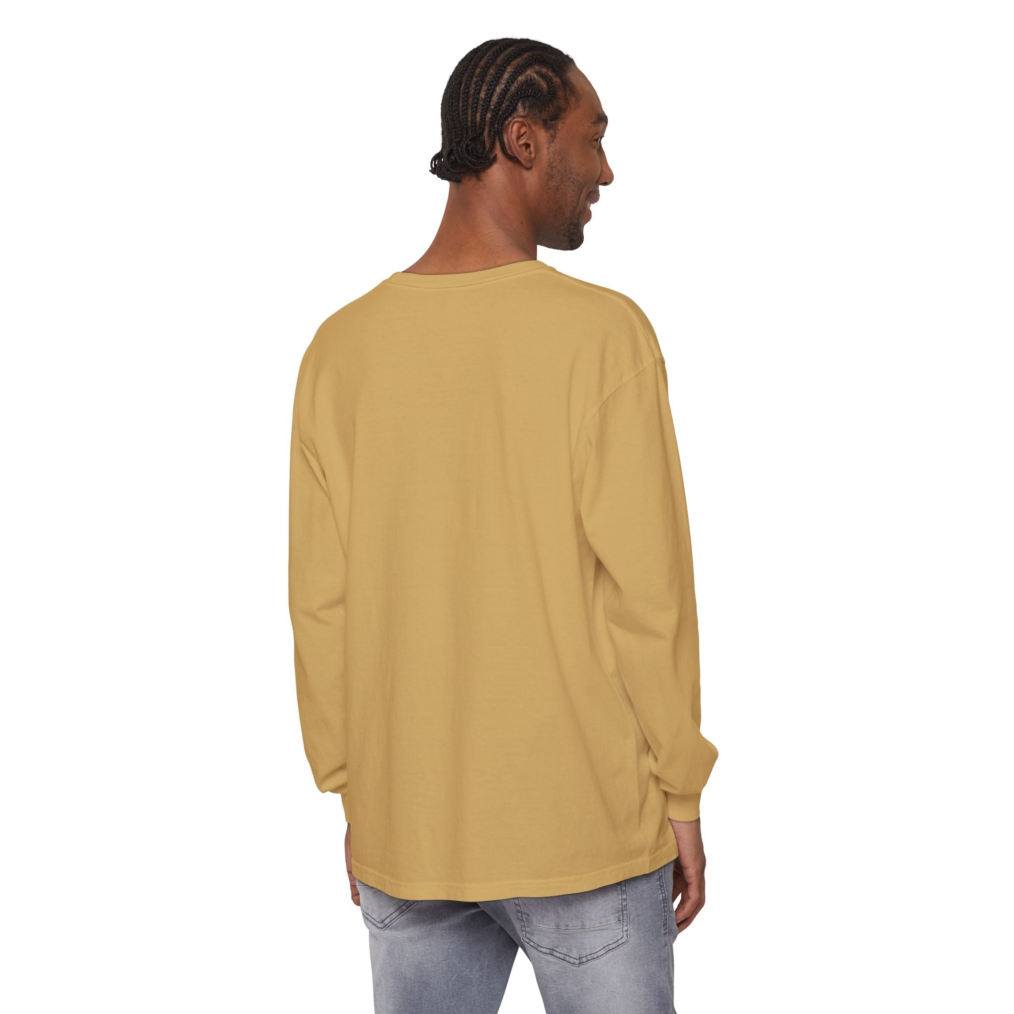 Long Sleeve T-Shirt — Classic White Garment-Dyed Tee