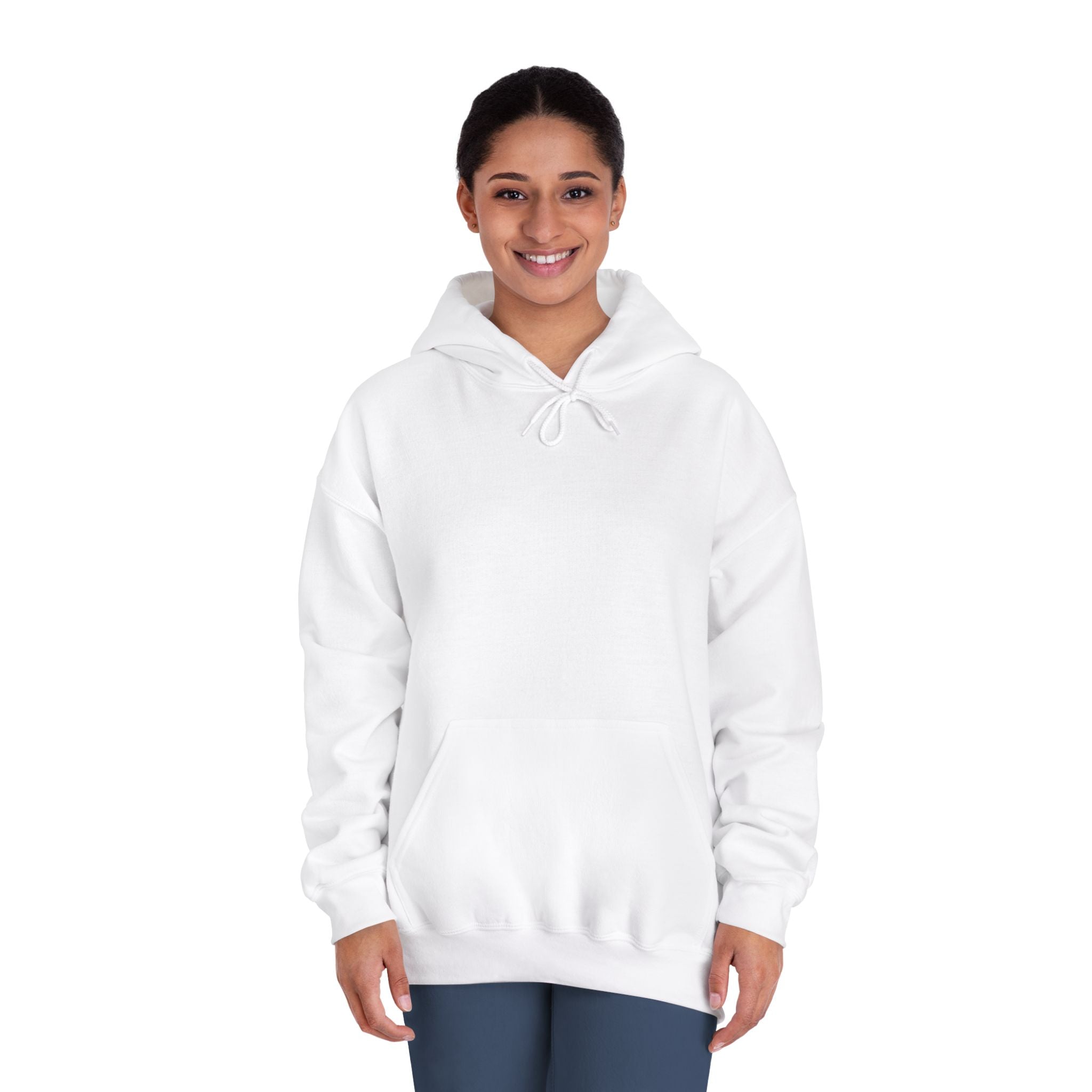 Blank White Hooded Sweatshirt