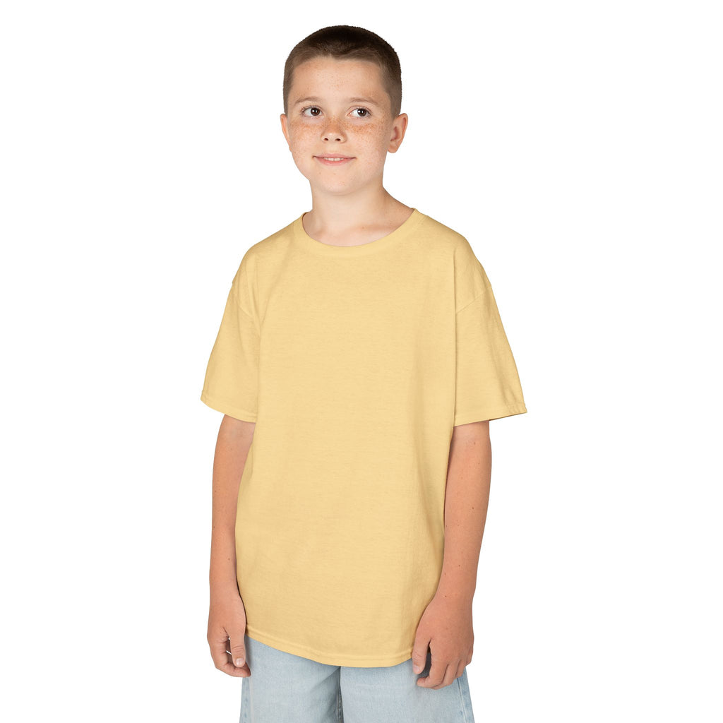 Kids T-Shirt — Plain White Heavy Cotton Tee for Boys & Girls