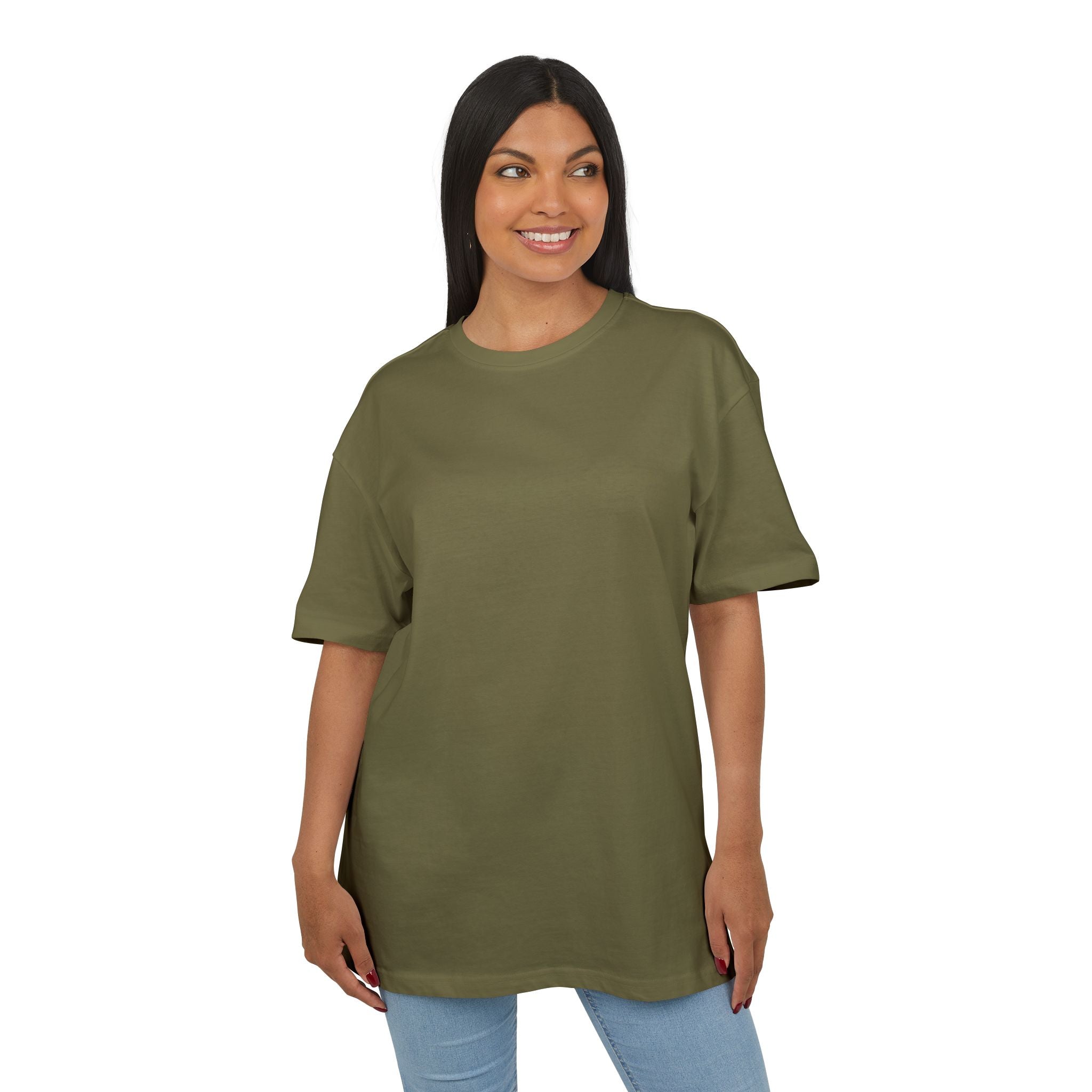 Oversized White Tee — Minimal Blank Heavy Cotton Oversize Shirt