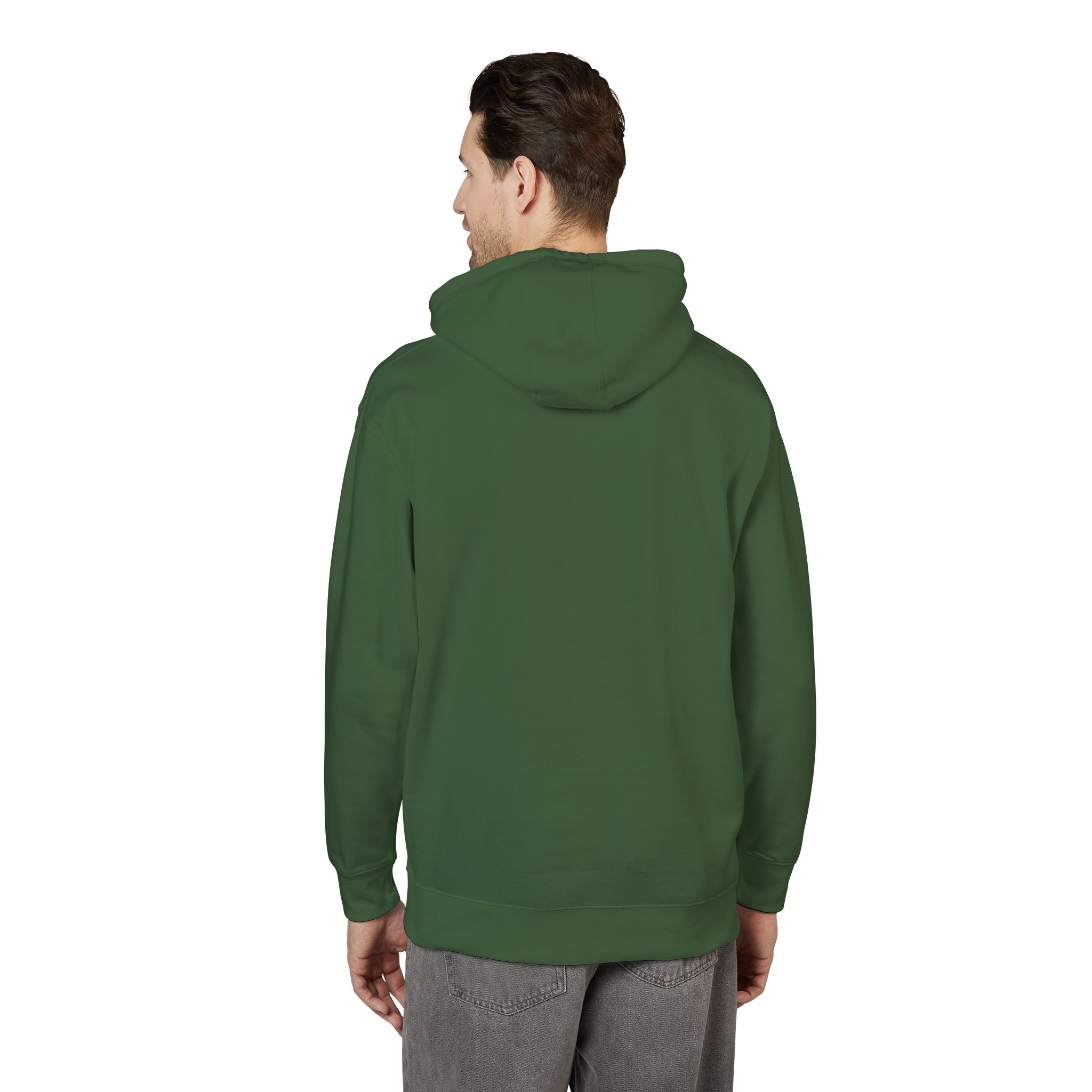 White Fleece Hoodie – Minimal Classic Pullover Hooded Sweatshirt