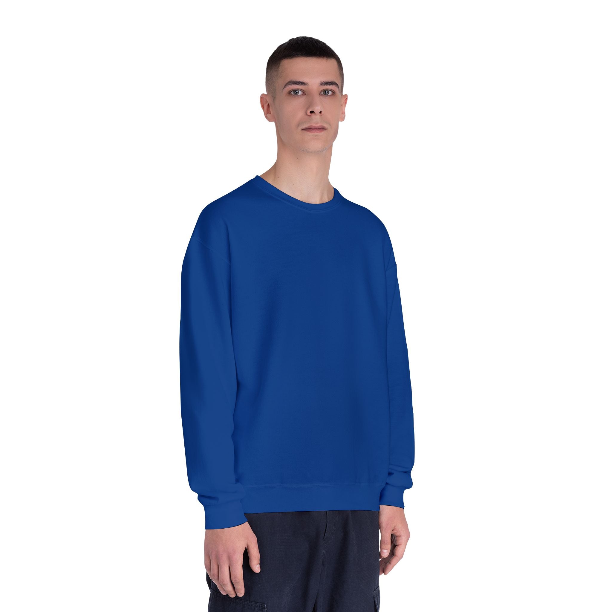 Classic White Crewneck Sweatshirt — Unisex Pullover