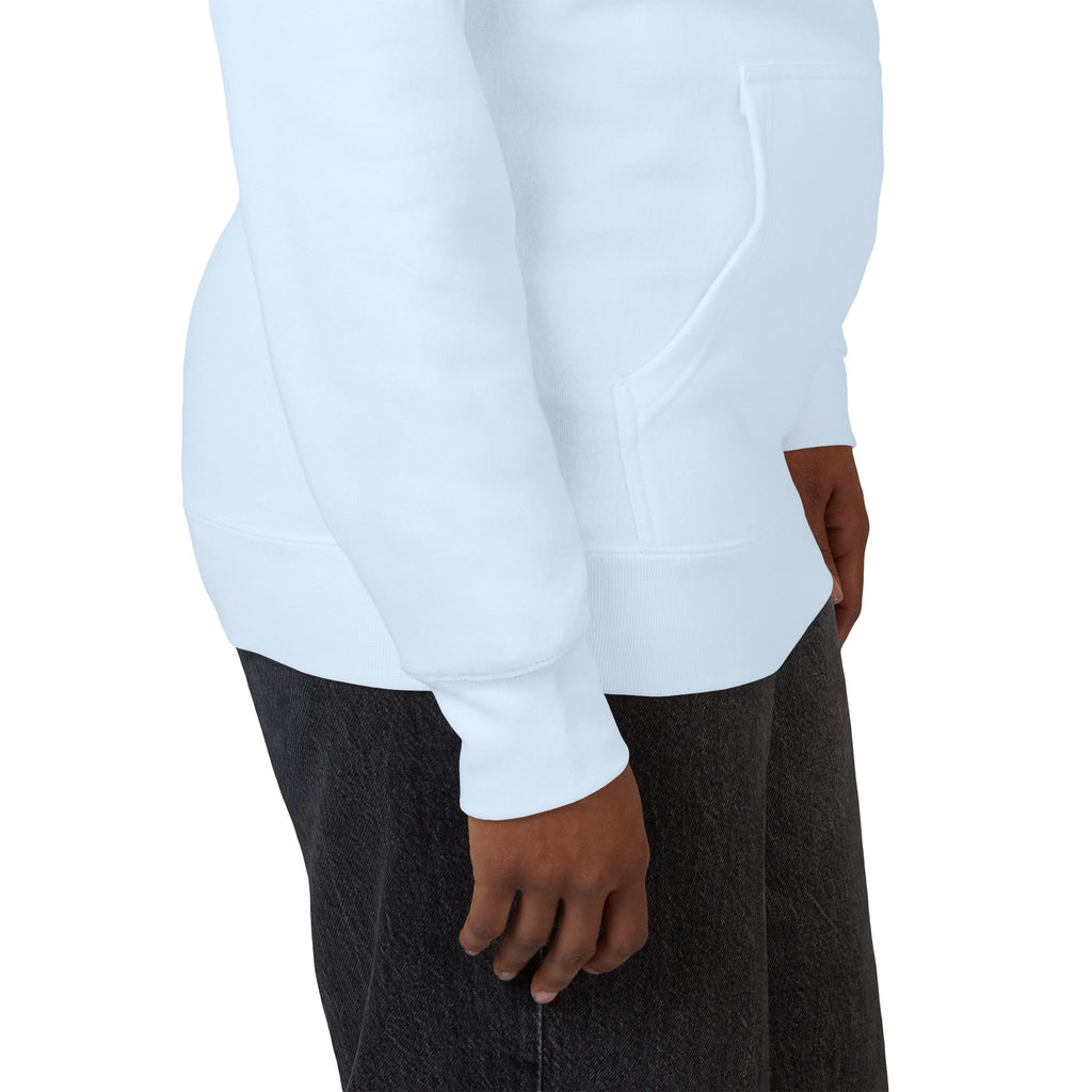 White Fleece Hoodie – Minimal Classic Pullover Hooded Sweatshirt